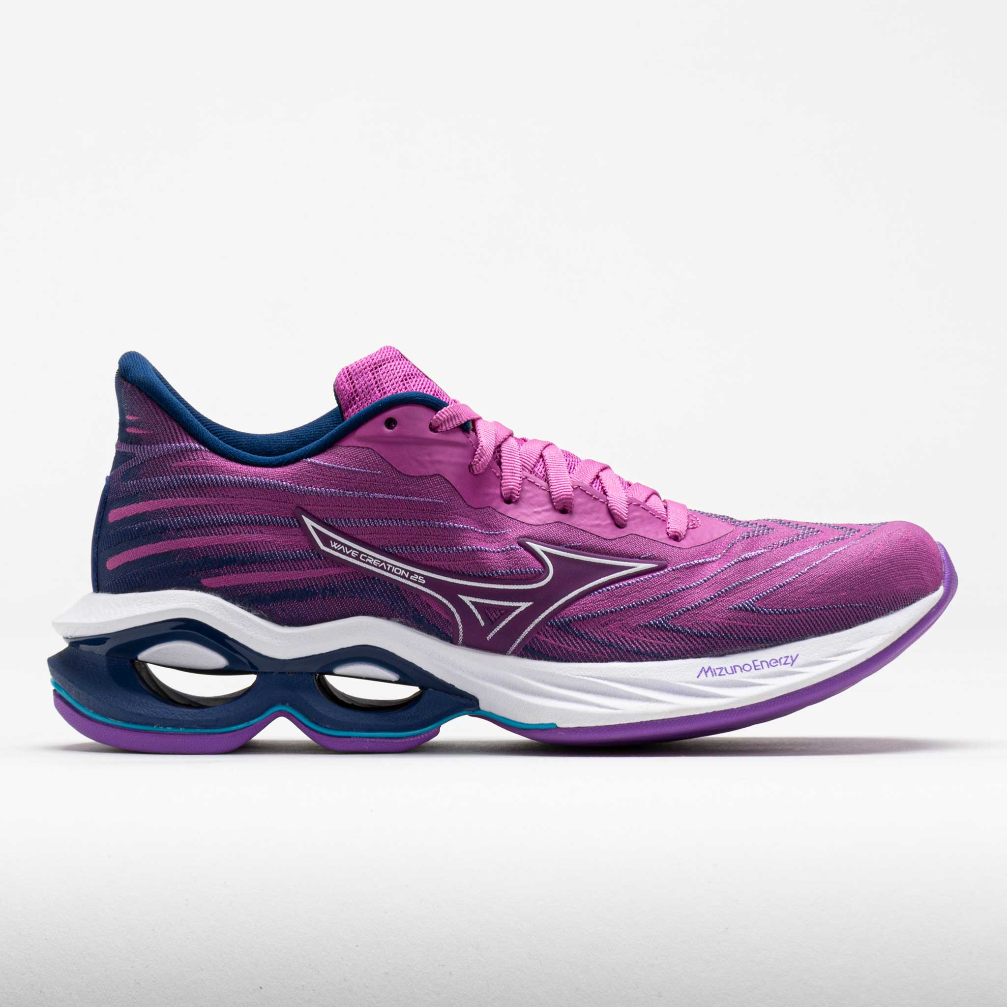 040889_3 Mizuno Wave Creation 25 Womens Rosebud/Navy Peony - Image 1