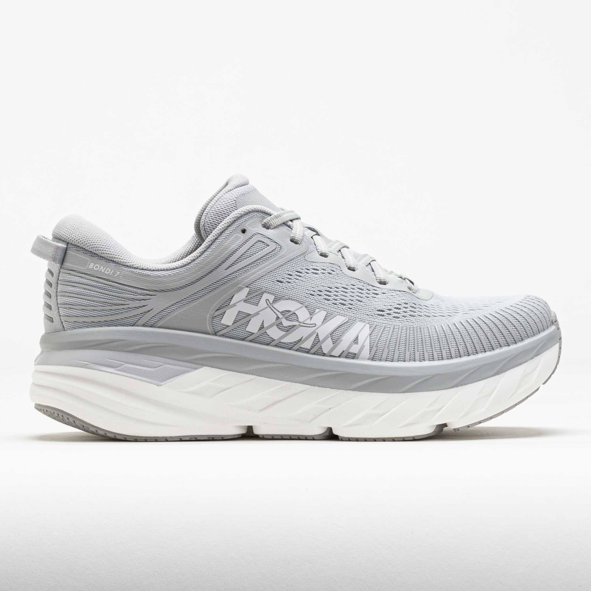 041336_3 HOKA Bondi 7 Mens Harbor Mist/White - Image 1