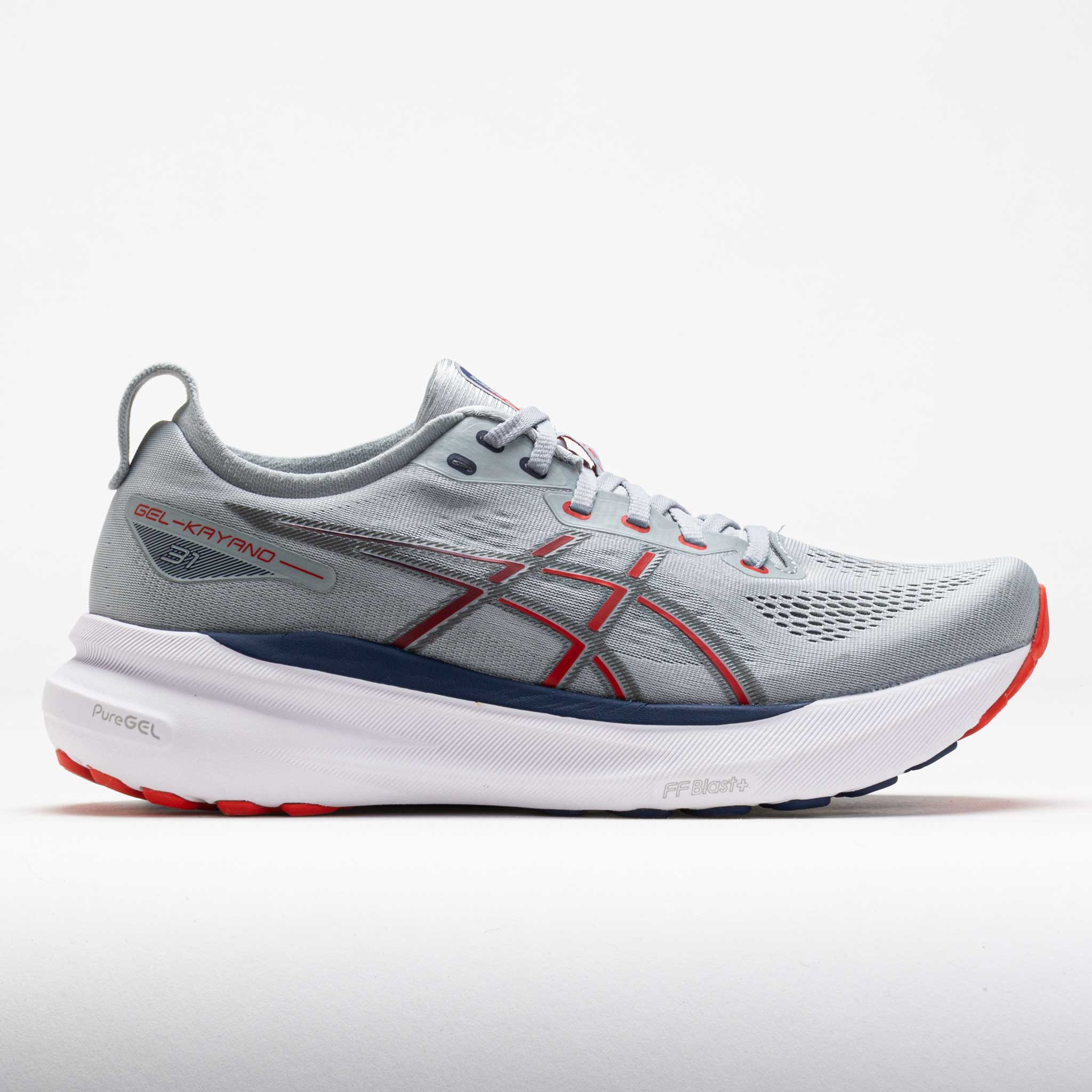 041470_3 ASICS GEL-Kayano 31 Mens Piedmont Grey/Fiery Red - Image 1