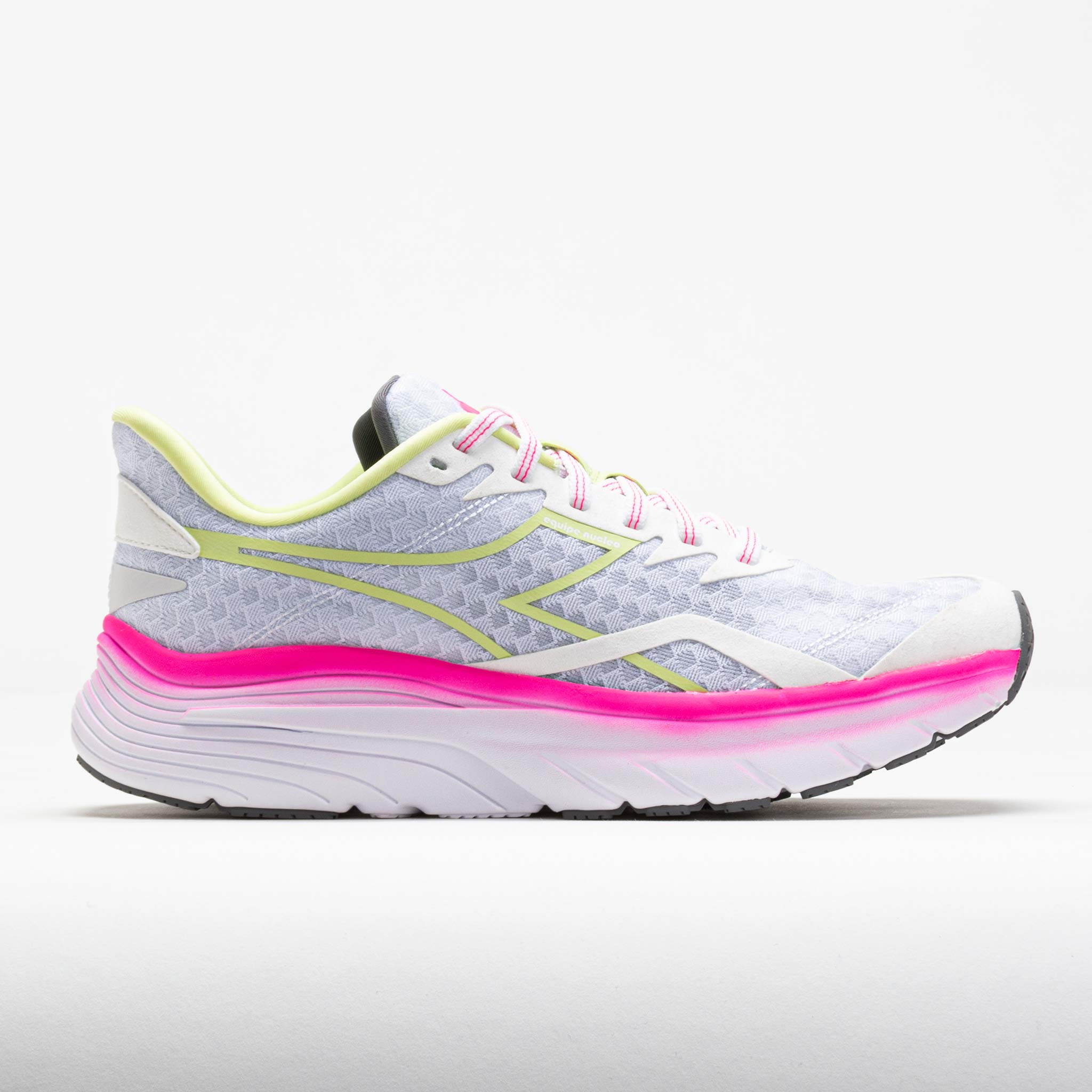 041548_3 Diadora Equipe Nucleo Womens White/Pink Fluo/Shadow Lime - Image 1