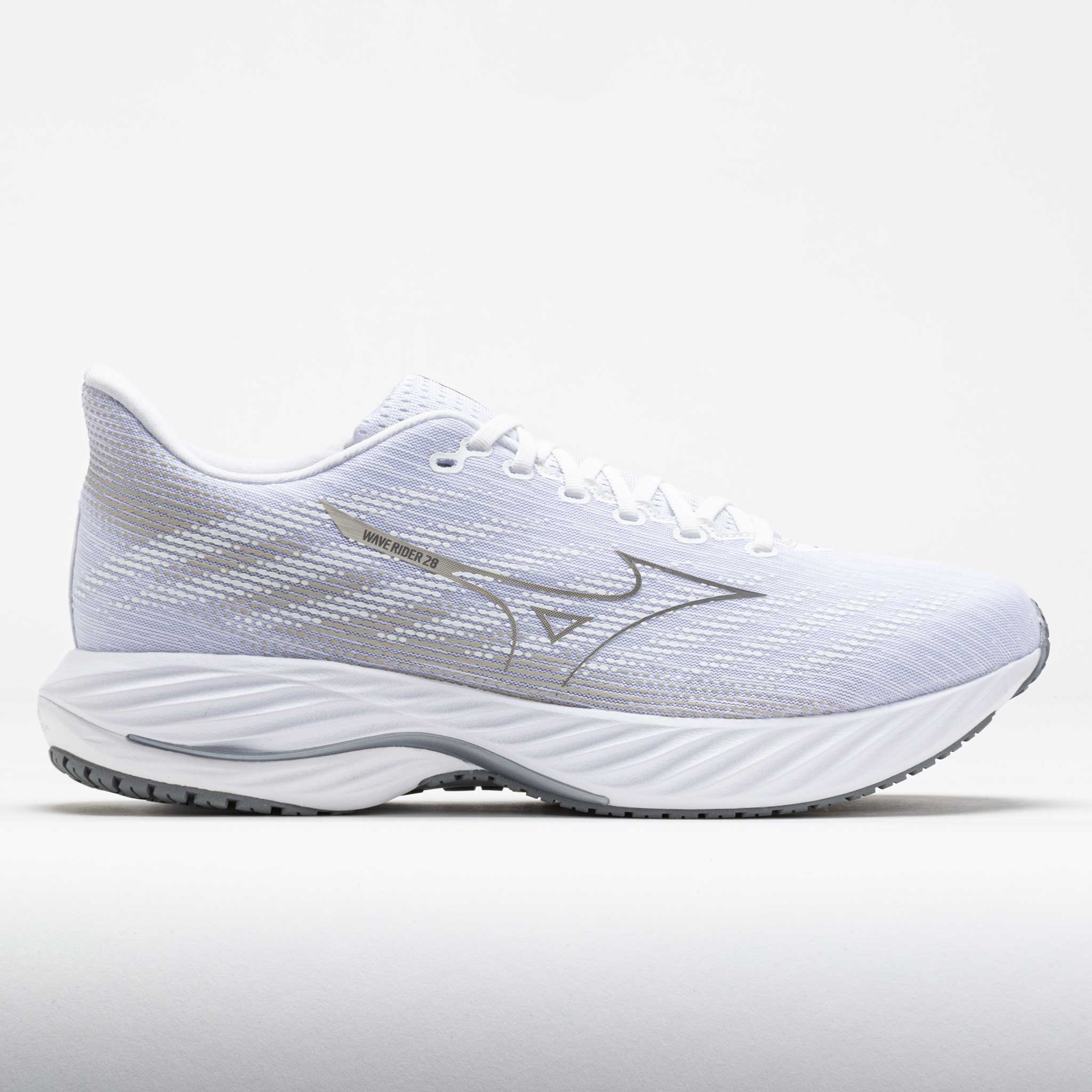 041659_3 Mizuno Wave Rider 28 Mens White/Ultimate Grey - Image 1