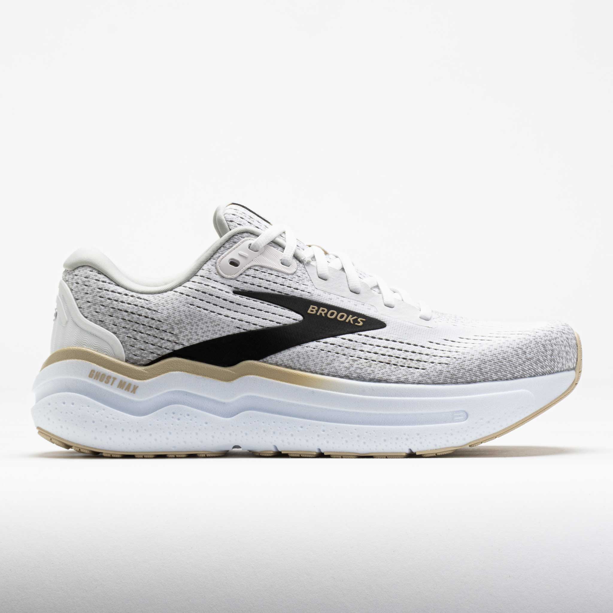 041807_3 Brooks Ghost Max 2 Mens White/Pelican/Oyster - Image 1