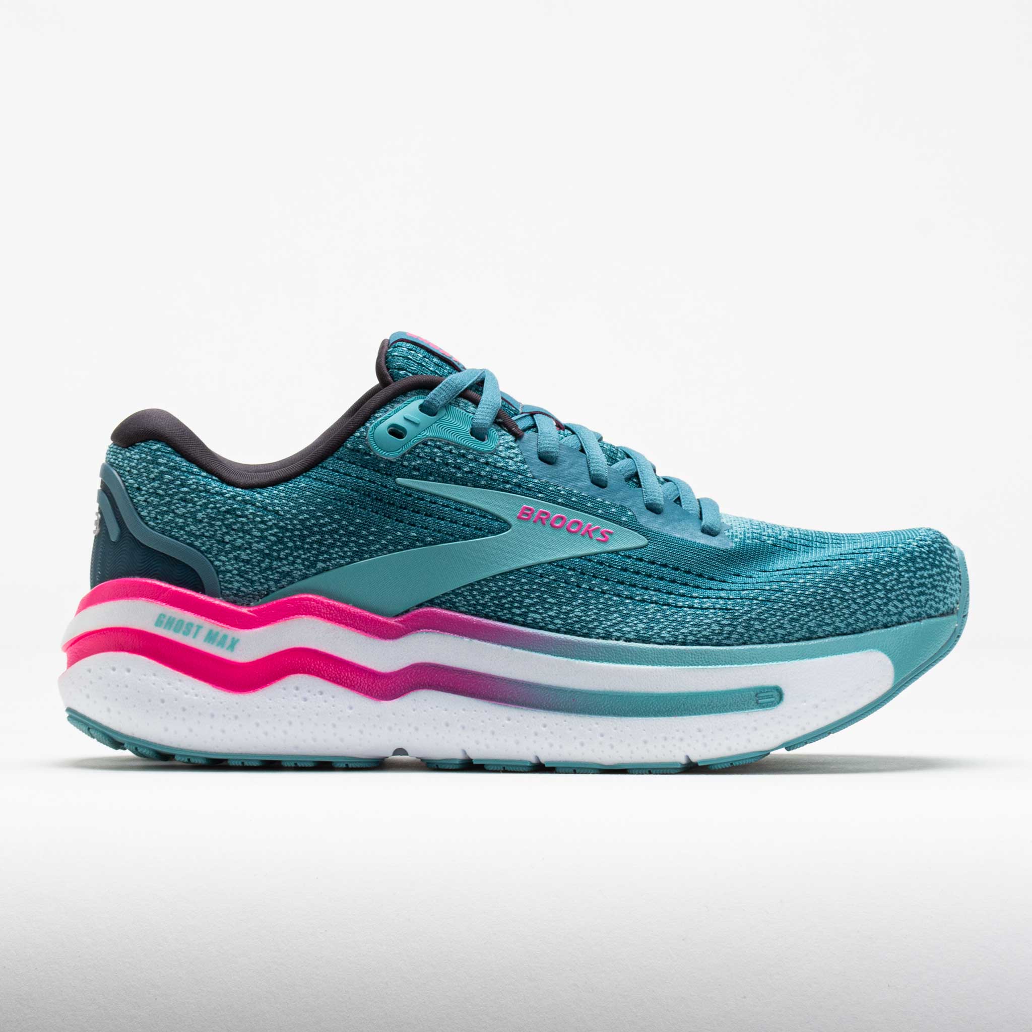 041824_3 Brooks Ghost Max 2 Womens Storm Blue/Knockout Pink/Aqua - Image 1