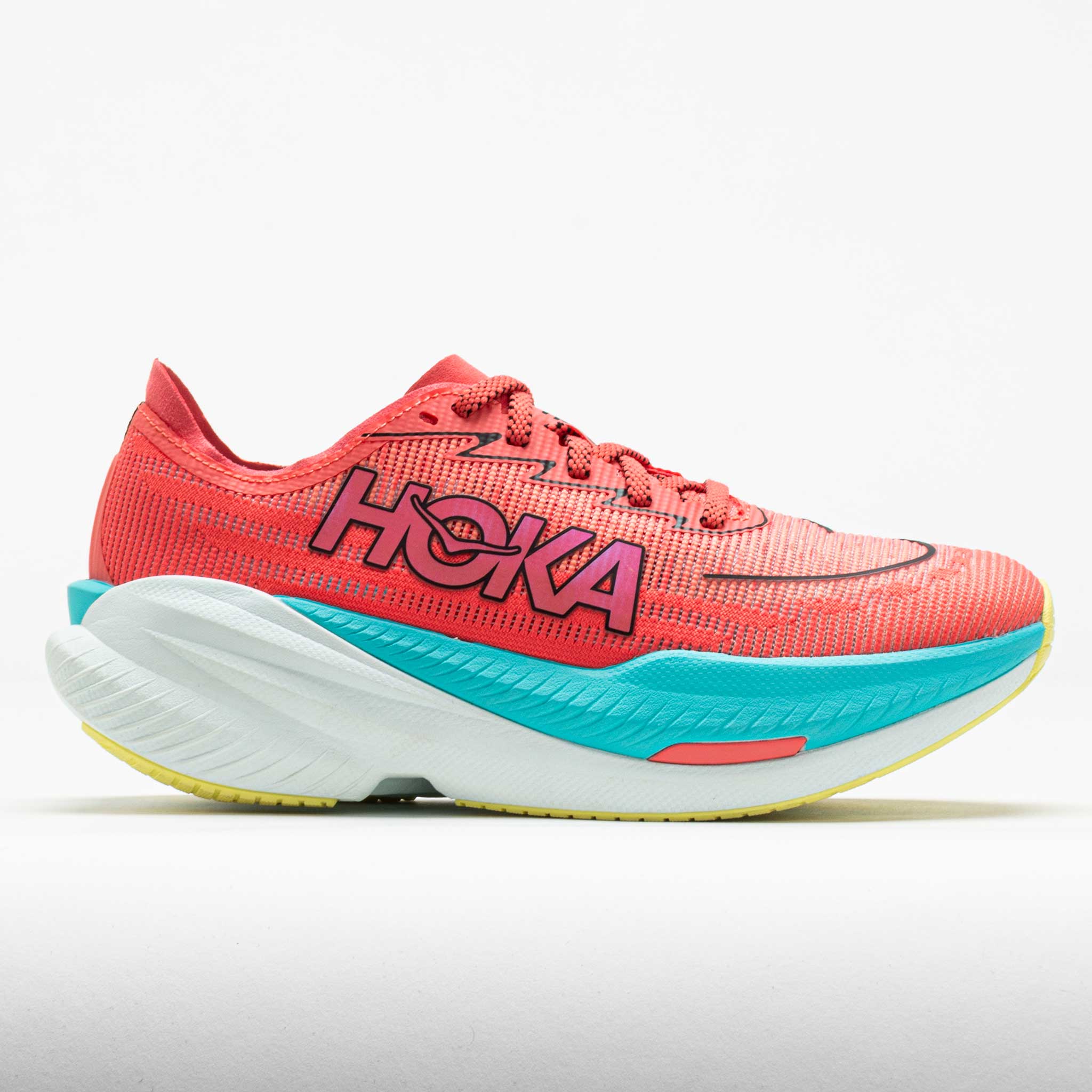 042160_3 HOKA Mach X 2 Mens Grapefruit/Electric Coral - Image 1