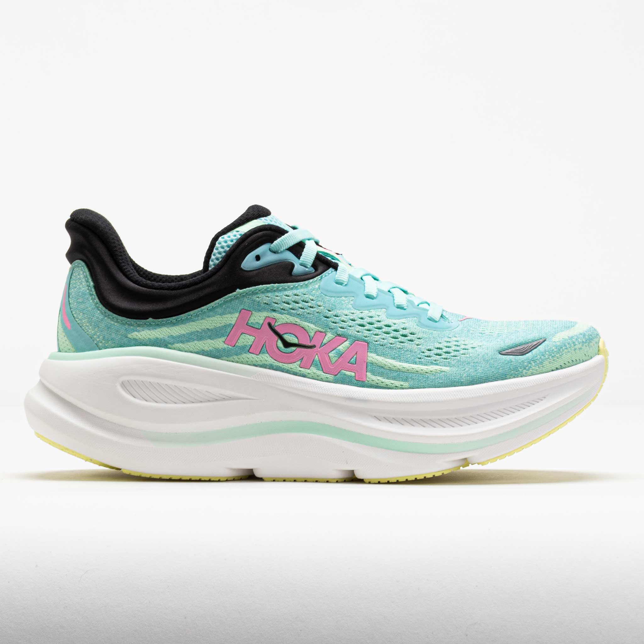 042187_3 HOKA Bondi 9 Womens Blue Spark/Mint Fluorite - Image 1