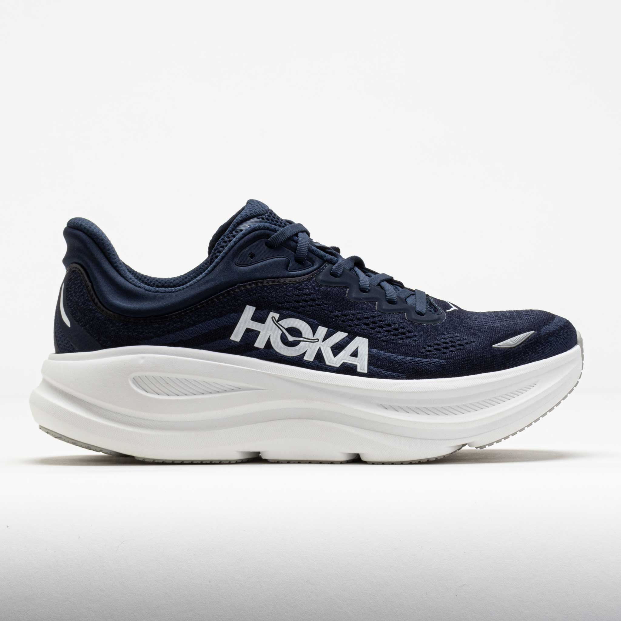 042207_3 HOKA Bondi 9 Mens Varsity Navy/White - Image 1