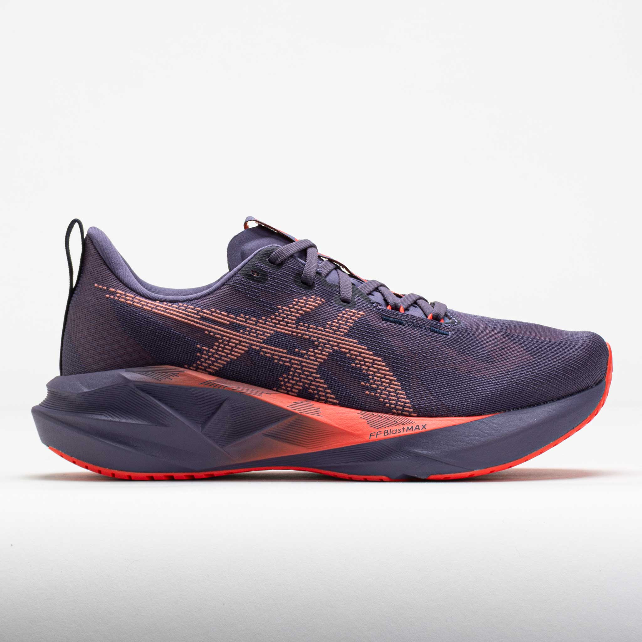 042359_3 ASICS Novablast 5 Mens Greyish Purple/Coral Reef - Image 1