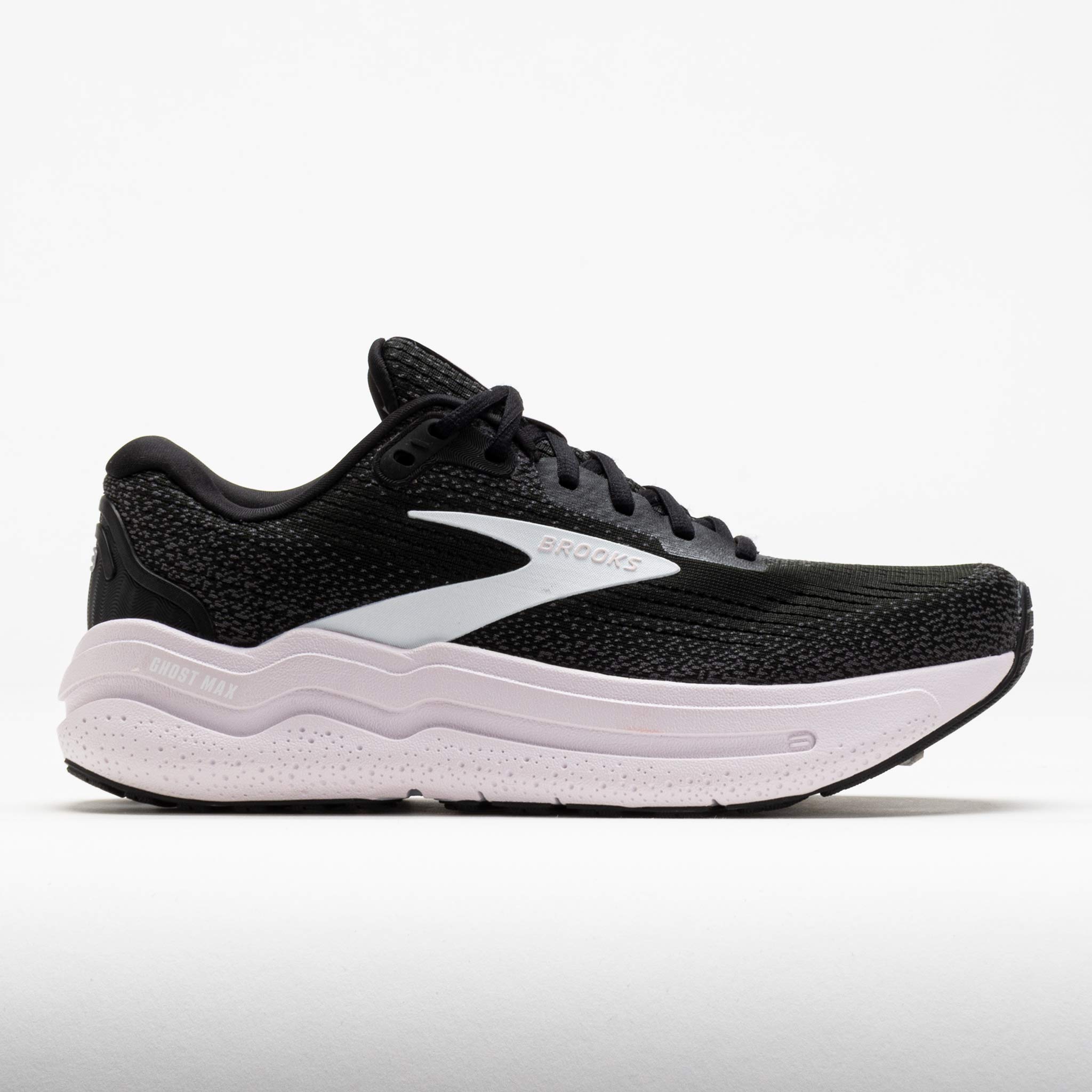 042433_3 Brooks Ghost Max 2 Womens Black/White/Orchid Ice - Image 1