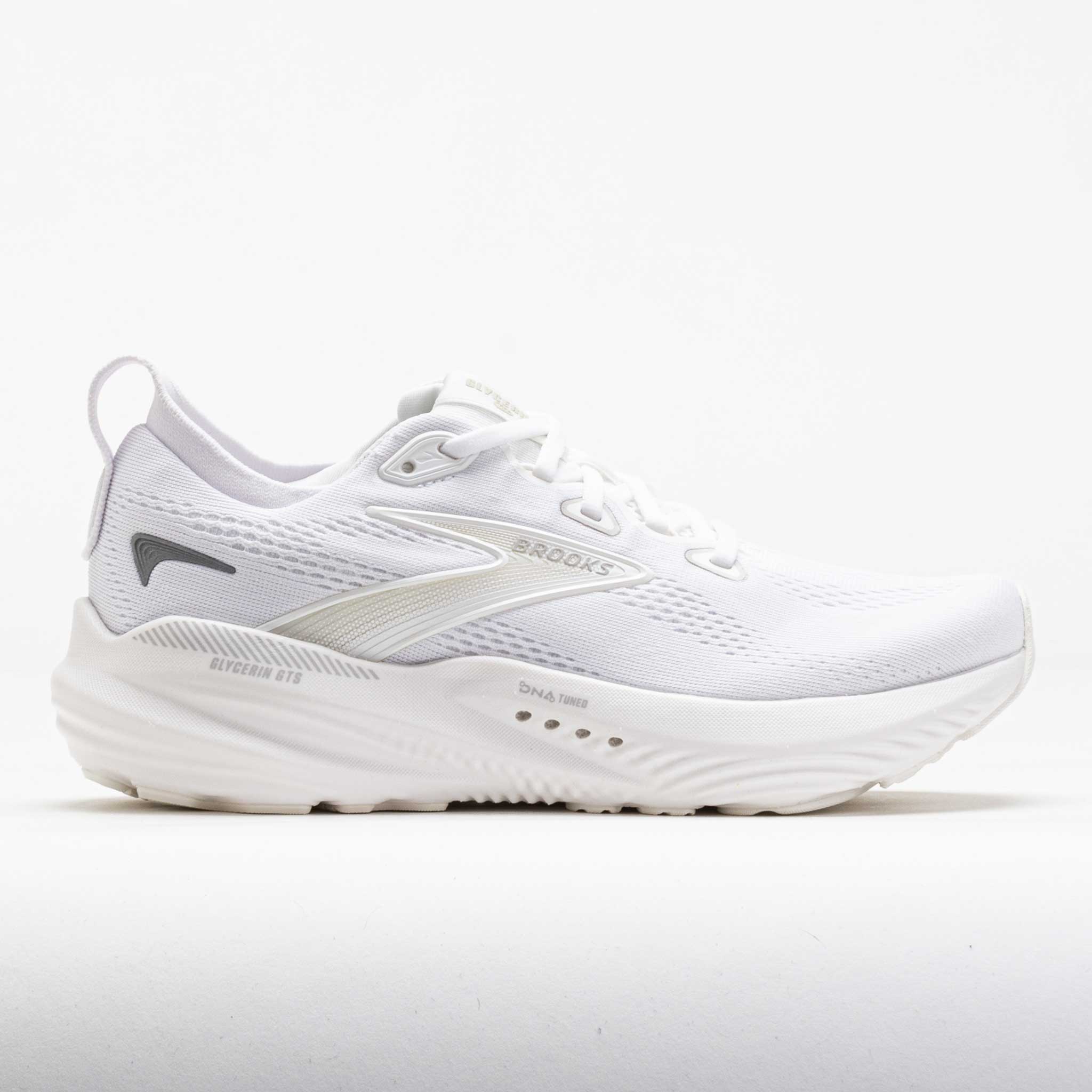 042487_3_8fdcff98-fa3b-4b9b-a0d5-3ed7d54e006f Brooks Glycerin GTS 22 Womens White/White/Grey - Image 1