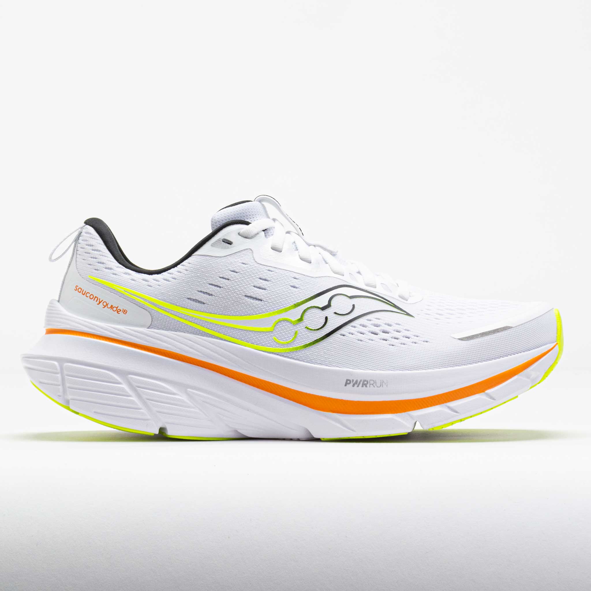042644_3 Saucony Guide 18 Mens White/Peel - Image 1