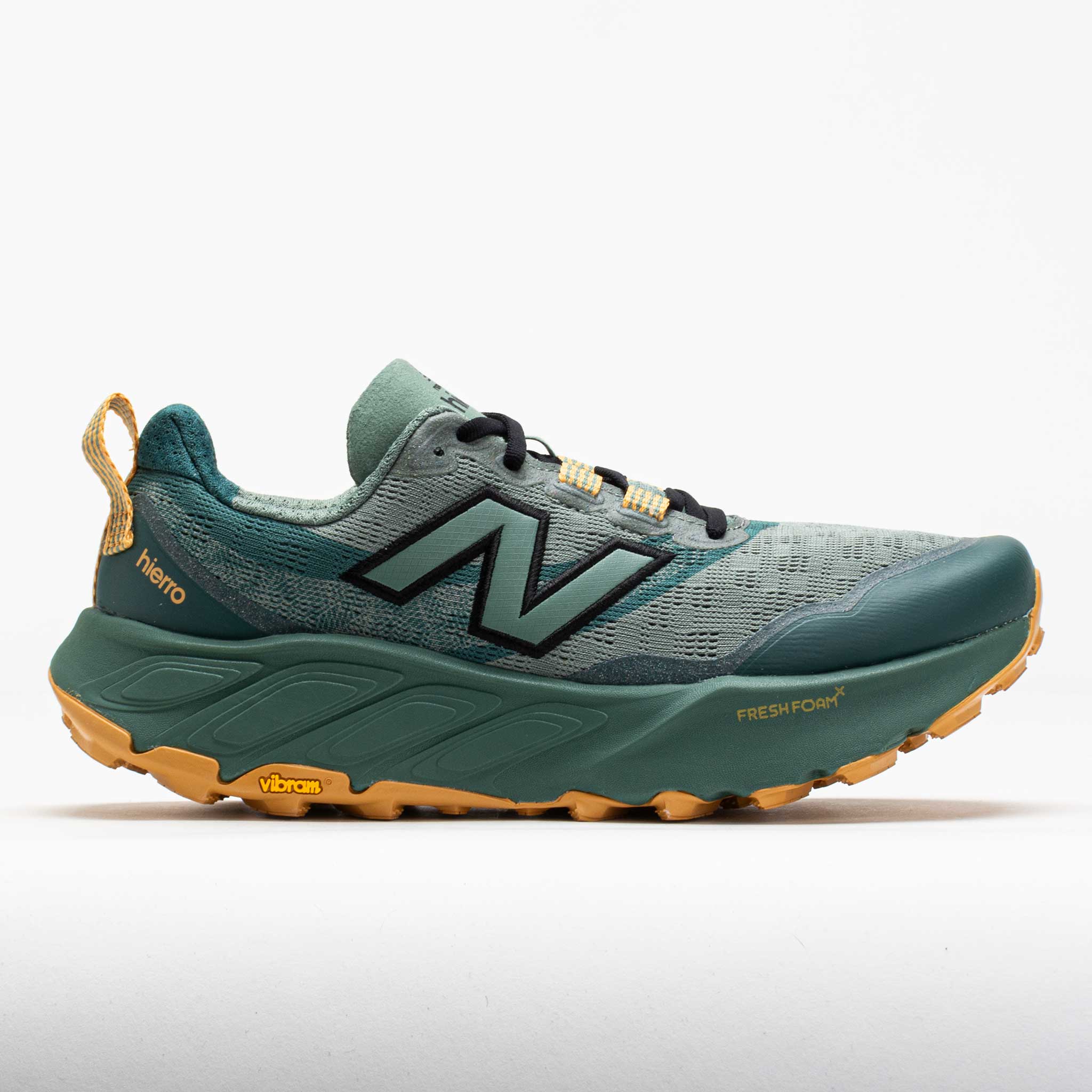 043479_3 New Balance Fresh Foam X Hierro v9 Mens Dark Juniper/Black/Apricot - Image 1