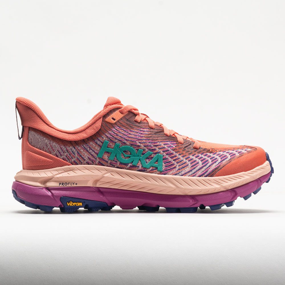 048634_3 HOKA Mafate Speed 4 Womens Camellia/Peach Parfait - Image 1
