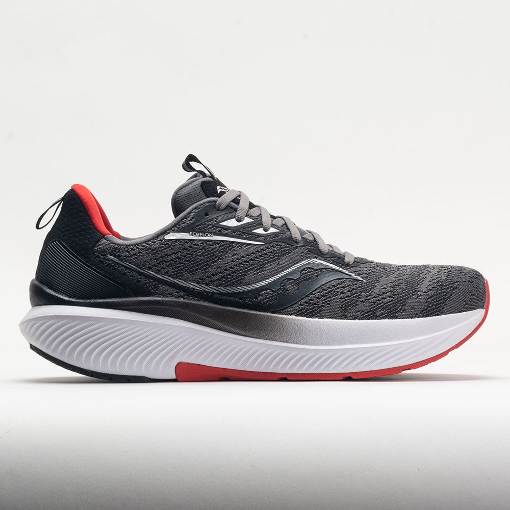 048767_3 Saucony Echelon 9 Mens Charcoal/Red Sky - Image 1