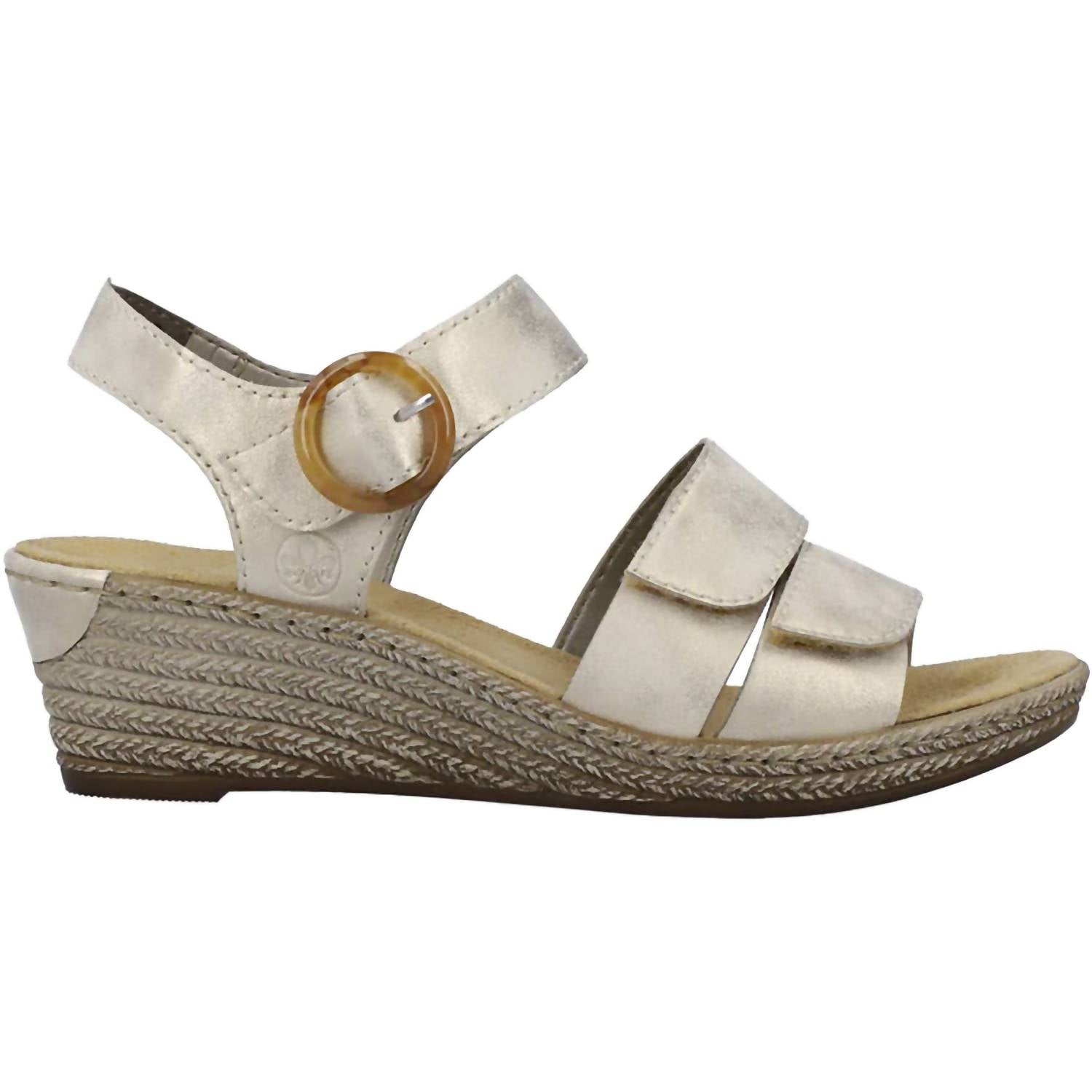 0880eefe-4a67-40e4-87c2-65f00e6503bb-upscale_15k-1500x1500-70 Rieker - Women's Fanni 87 Synthetic Leather Wedge Sandals - Image 1