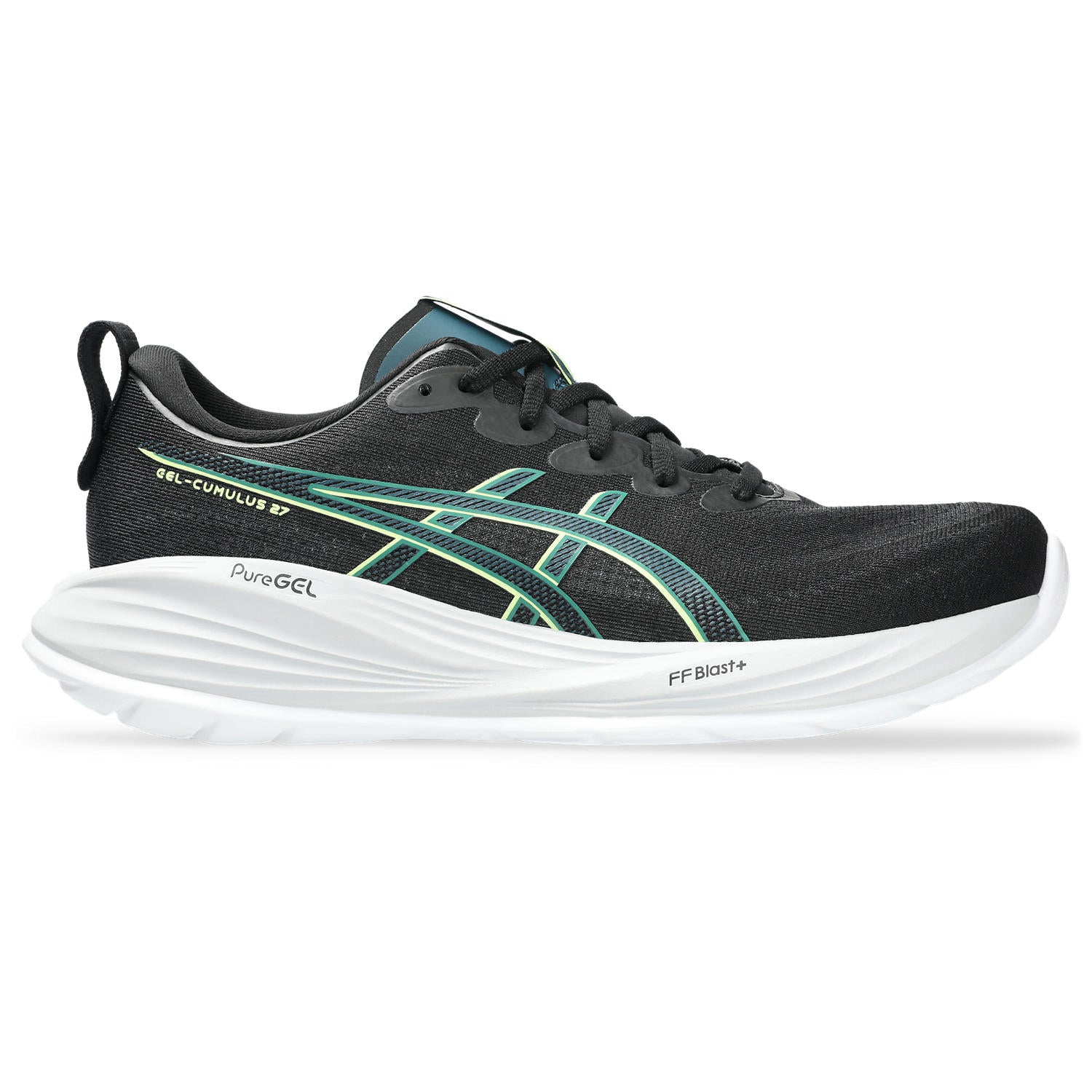 1011B960_004_SR_RT_GLB_PNG_1500x1500-JPG Men's GEL-Cumulus 27 (004 - Black/Lucid Yellow) - Image 1