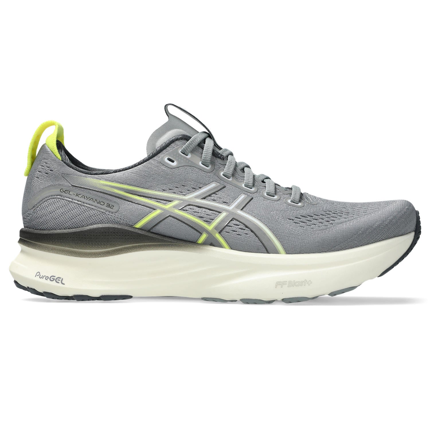 1011C052_021_SR_RT_GLB_PNG_1500x1500-JPG Men's GEL-Kayano 32 (021 - Gravel/Citron) - Image 1