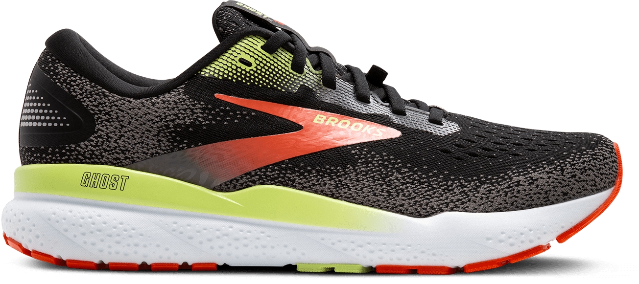 110430_049_L_Ghost_16_GTX Men's Ghost 16 GTX (049 - Black/Mandarin Red/Green) - Image 1
