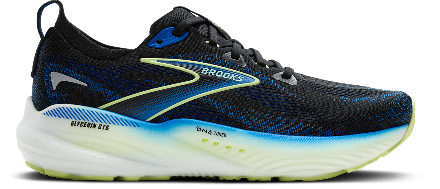 110446_002_L_Glycerin_GTS_22 Men's Glycerin GTS 22 (002 - Black/Cobalt/Neo Yellow) - Image 1