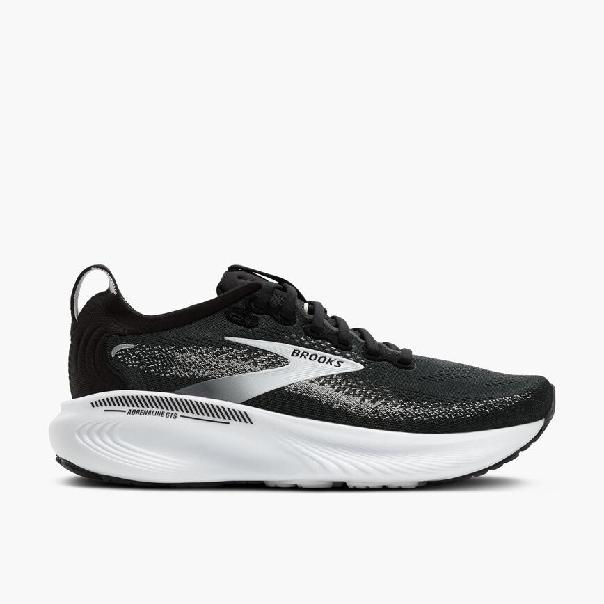 110454-090-l-adrenaline-gts-25-mens-dynamic-cushion-road-running-shoe Men's Adrenaline GTS 25 (090 - Black/Grey/White) - Image 1