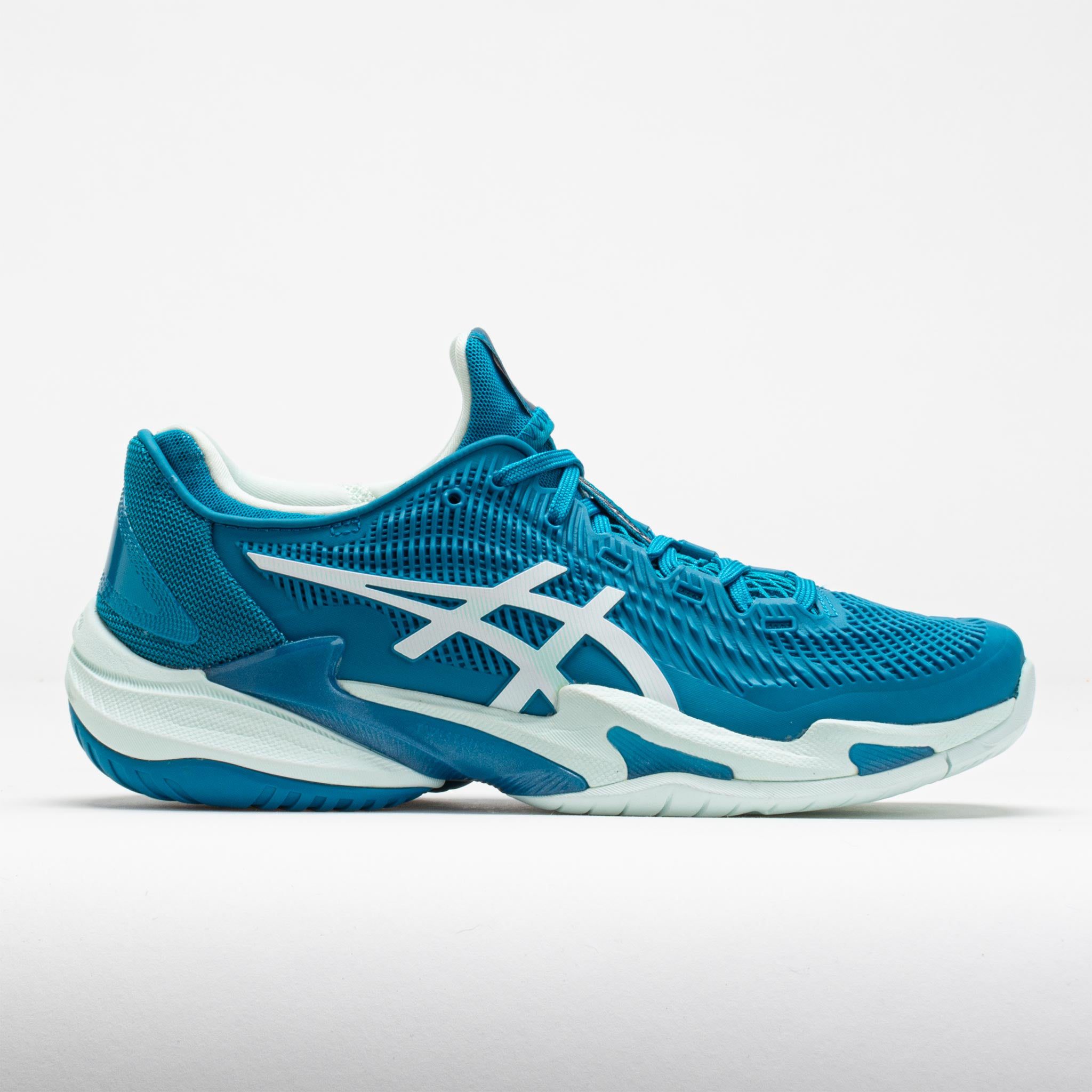 117909_3 ASICS Court FF 3 Womens Teal Blue/White - Image 1