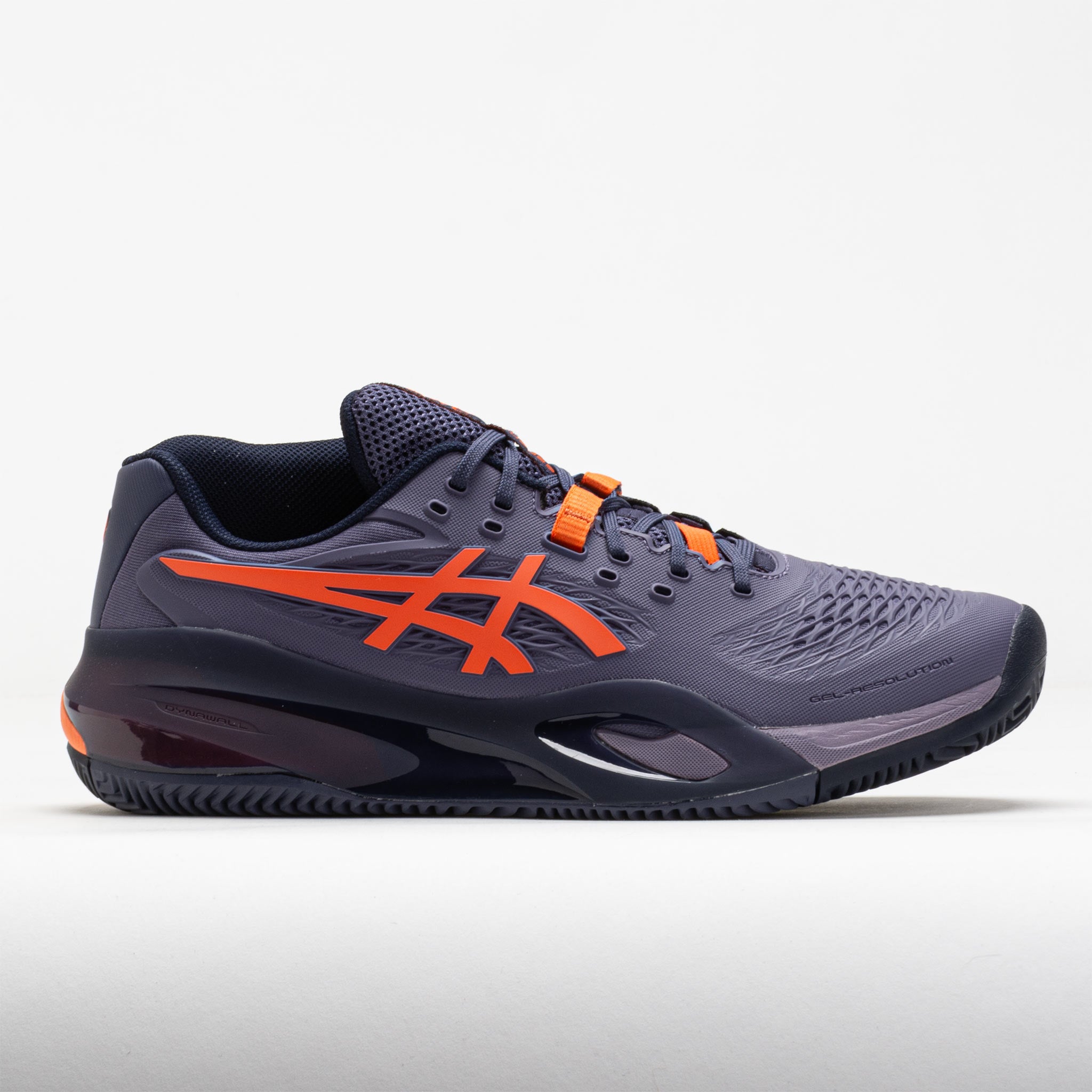 118125_3 ASICS GEL-Resolution X Clay Mens Greyish Purple/Nova Orange - Image 1