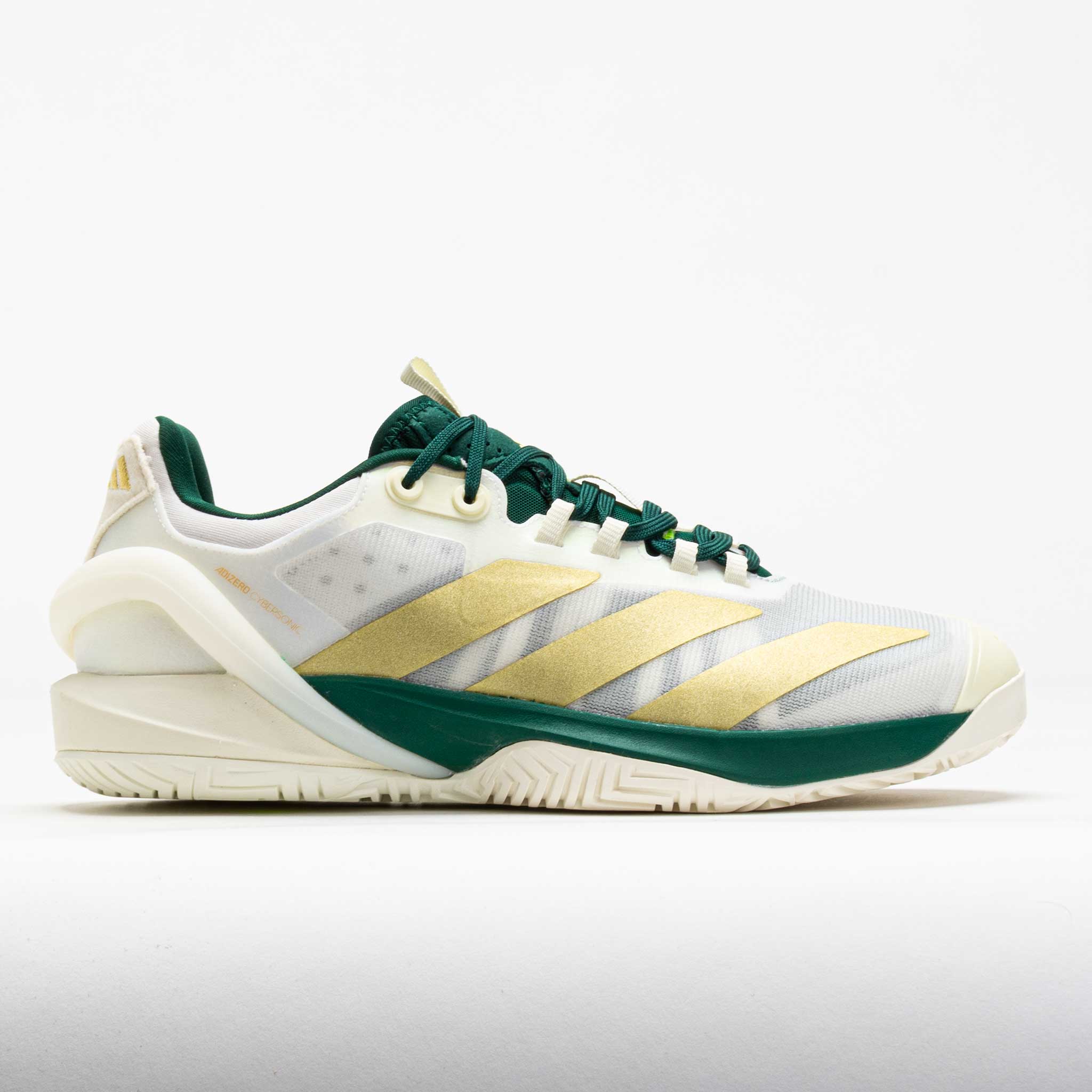 118173_3 adidas Adizero Cybersonic 2 Mens White/Gold Metallic/Collegiate Green - Image 1