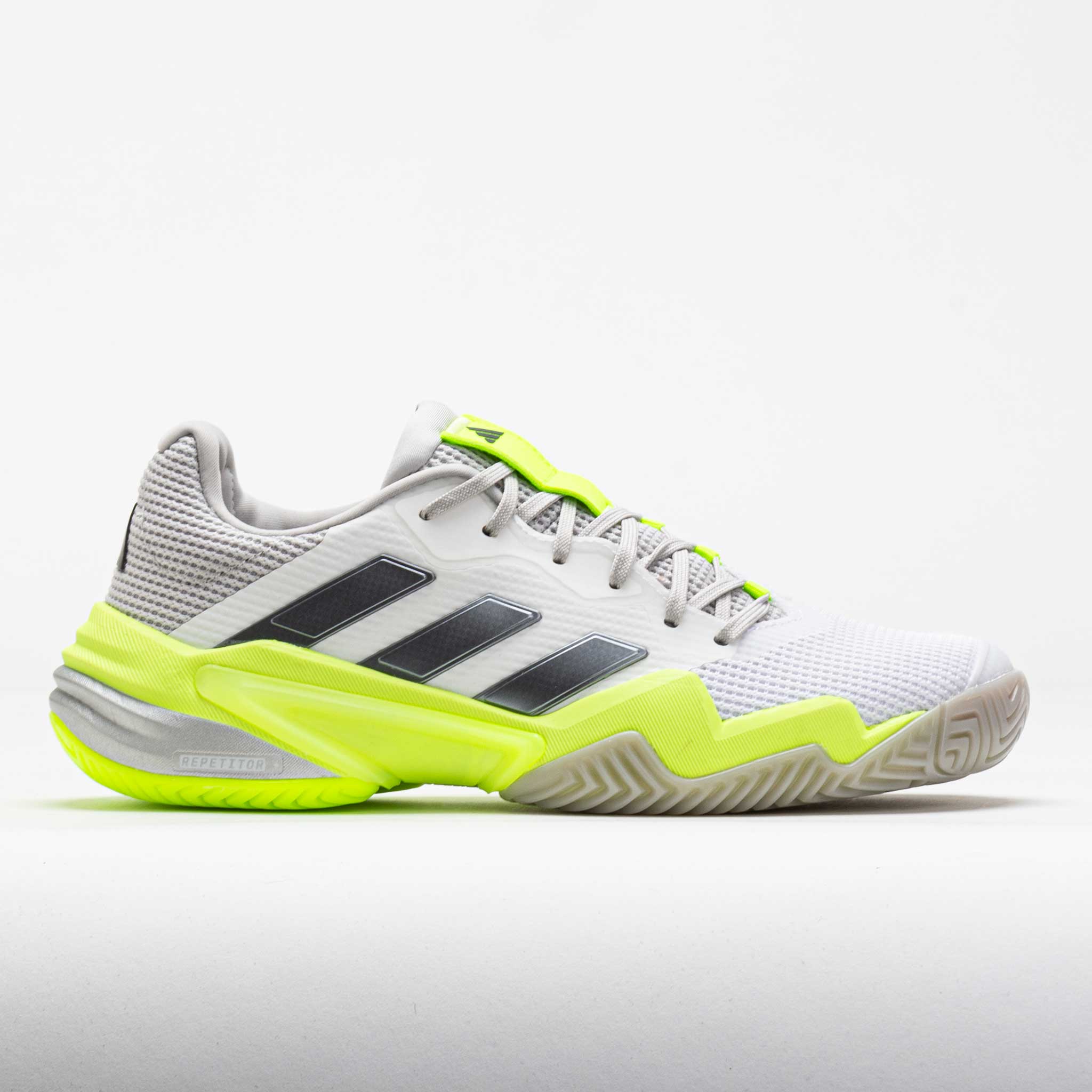118190_3 adidas Barricade 13 Womens White/Iron Metallic/Lucid Lemon - Image 1