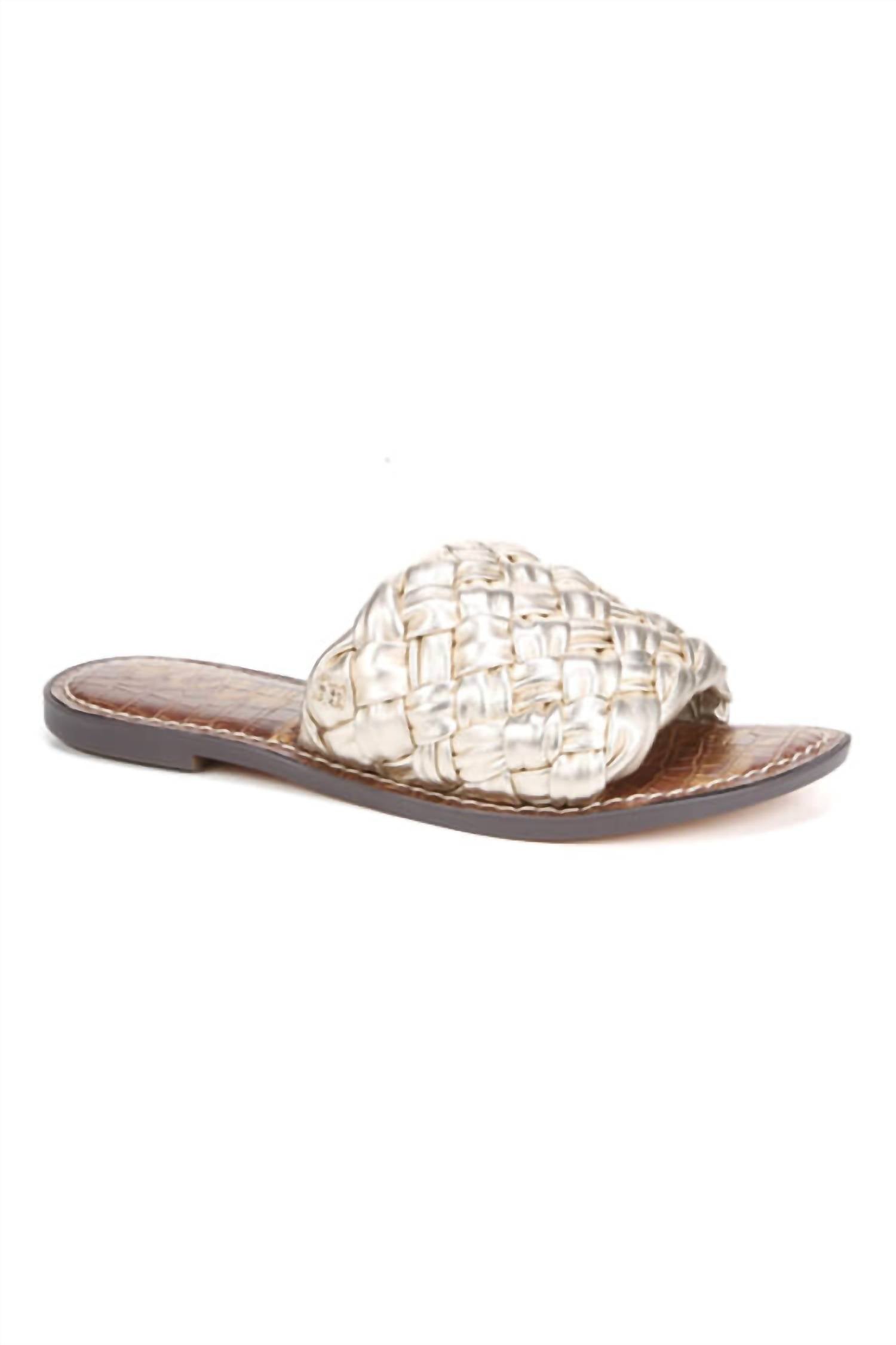 184fc8aa-8d8a-41dd-8029-cbf4a90b28d1-upscale_15k-1500x1500-70 Sam Edelman - Women's Griffin Woven Slide Sandal - Image 1