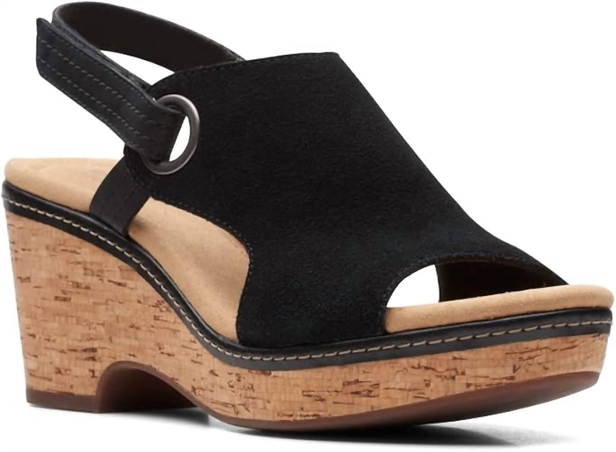 2b3bcdf2-1ad8-45d0-b665-bf5b46ed41ba-upscale_15k-1500x1500-70 Clarks - Women's Giselle Sea Wedge Sandal - Image 1
