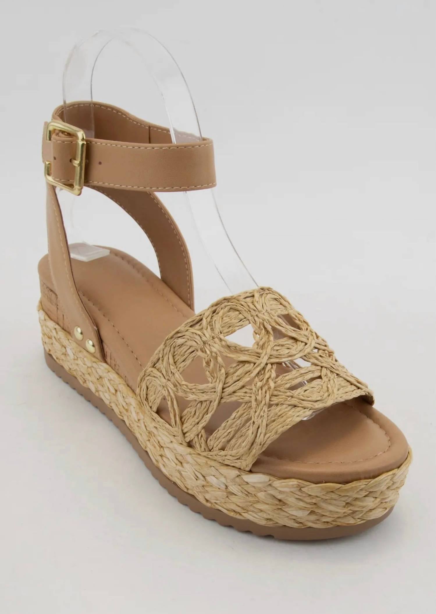 2c7869e4-4451-4282-8336-5c4095b08fef-upscale_15k-1500x1500-70 Ccocci - Women's Raffia Quarts Platform Sandals - Image 1