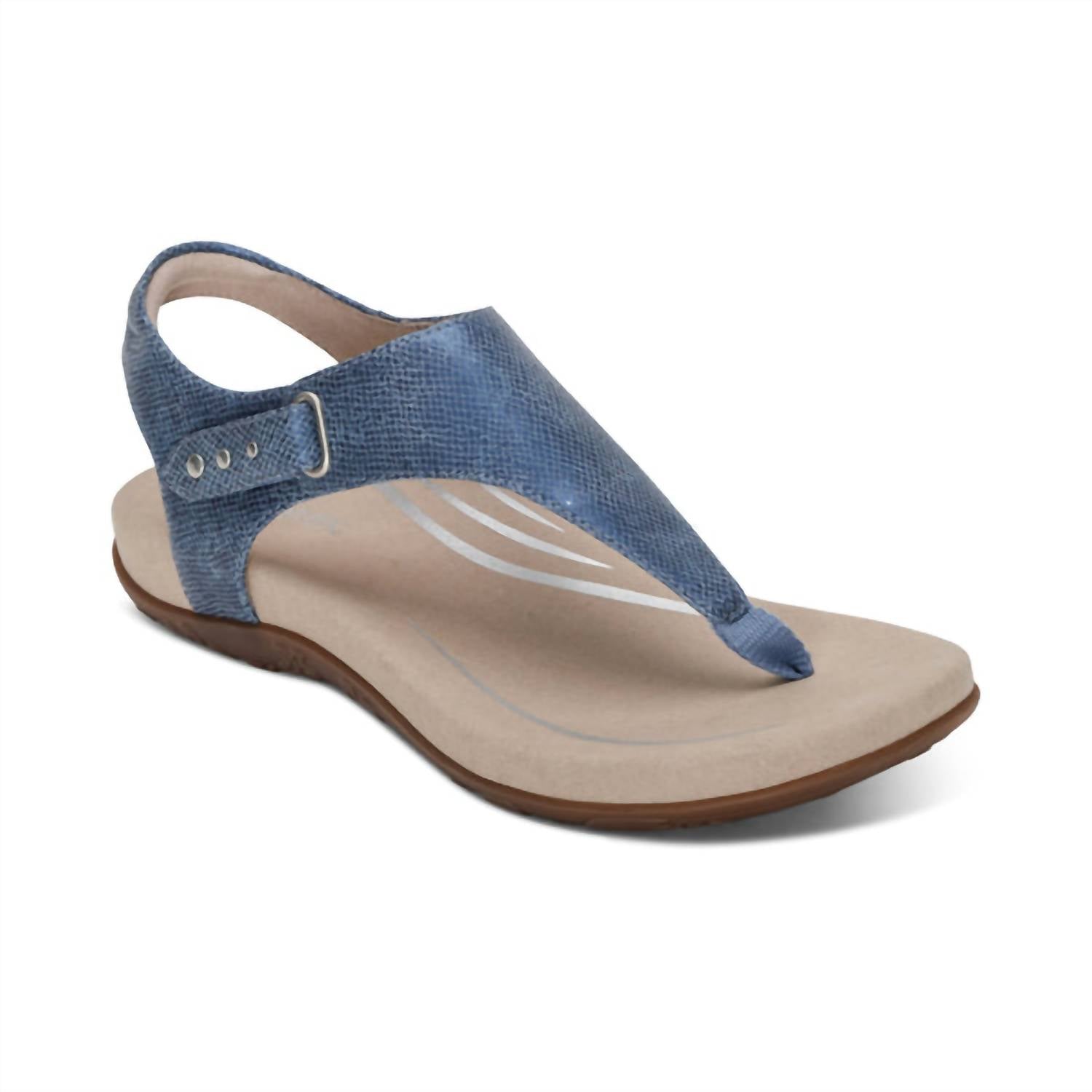 314e7616-05e7-427e-96ab-73969f18da9f-upscale_15k-1500x1500-70 Aetrex - Women's Ellie Adjustable Quarter Strap Thong Sandal - Image 1