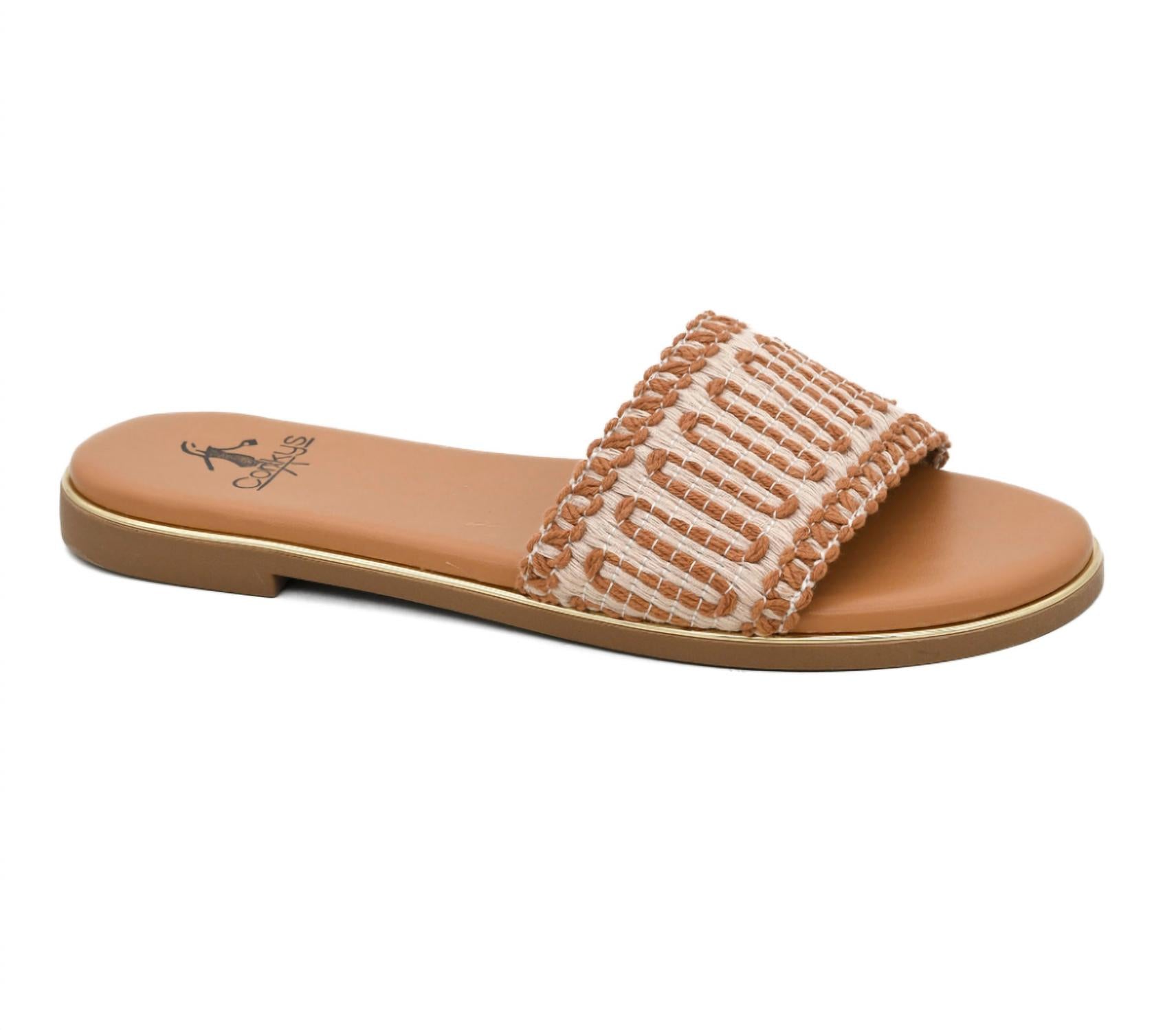 31bfde27-a920-4ed6-bf34-a1e7e9250e16-upscale_15k-1500x1500-1 Corkys Footwear - Women's Woven Slip On Sandal - Image 1