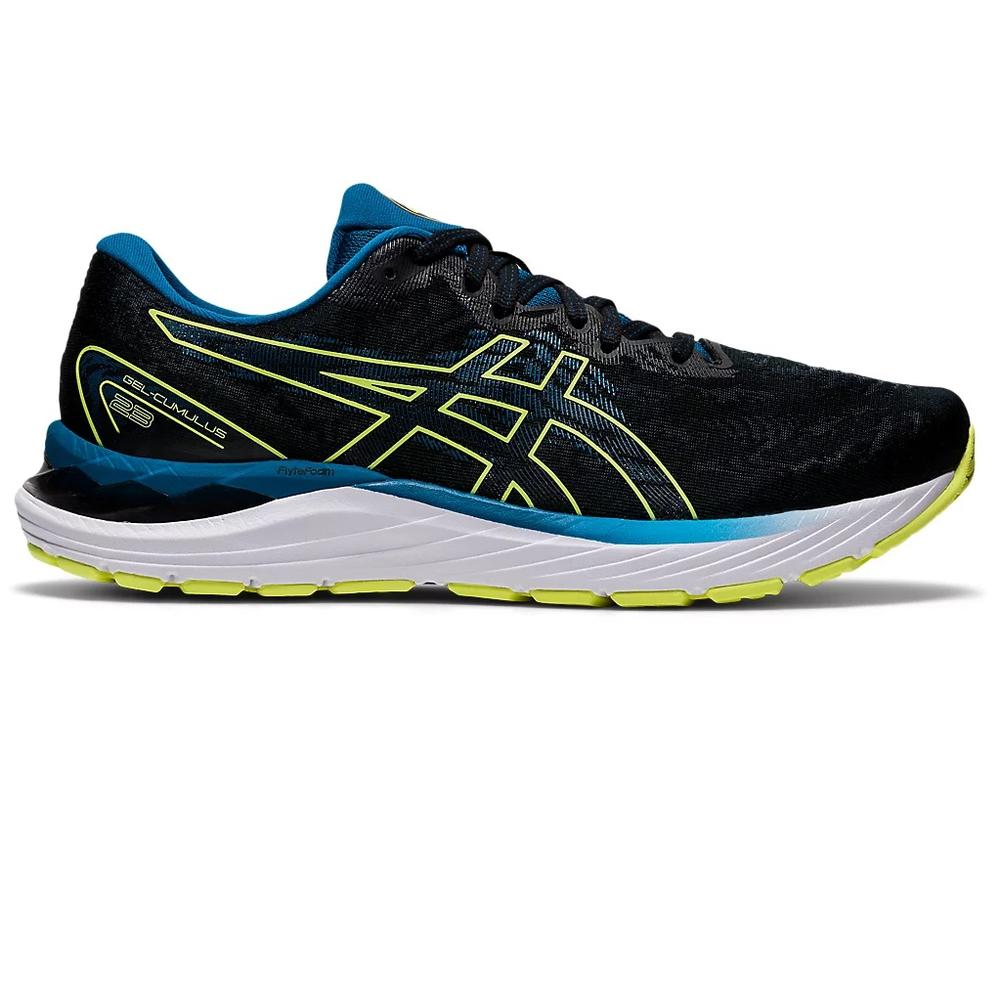 33415-BLACKGLOW_YELLOW-l Men's ASICS Cumulus 23 - Image 1