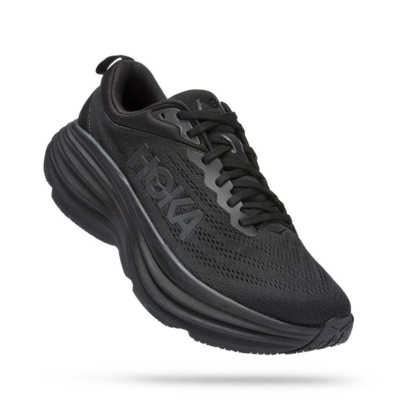 35665-BLACKBLACK-l Men's Hoka Bondi 8 (X-Wide) - Image 1