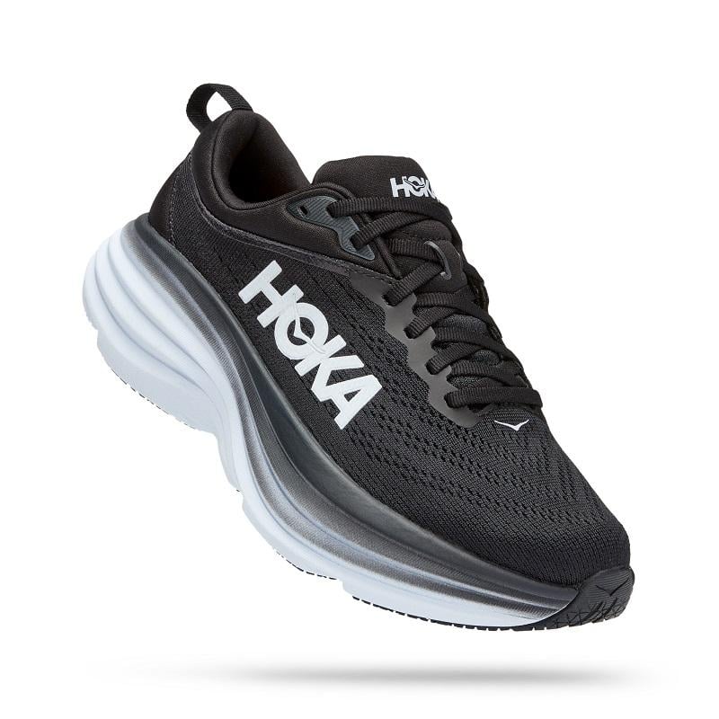 35666-BLACKWHITE-l_e7fca9de-ab86-47b1-a6db-c086fee43628 Women's HOKA Bondi 8 - Image 1
