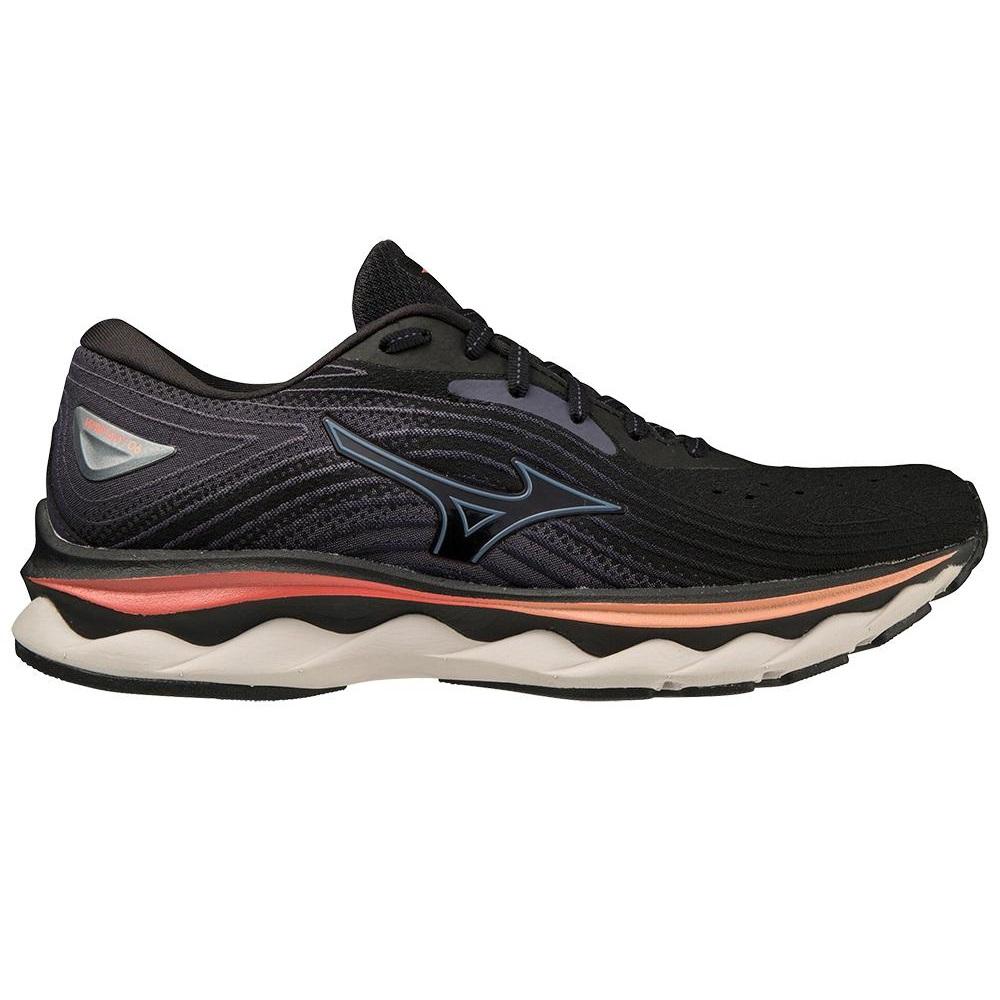36436-BLACKQUICKSILVER-l Women's Mizuno Wave Sky 6 - Image 1