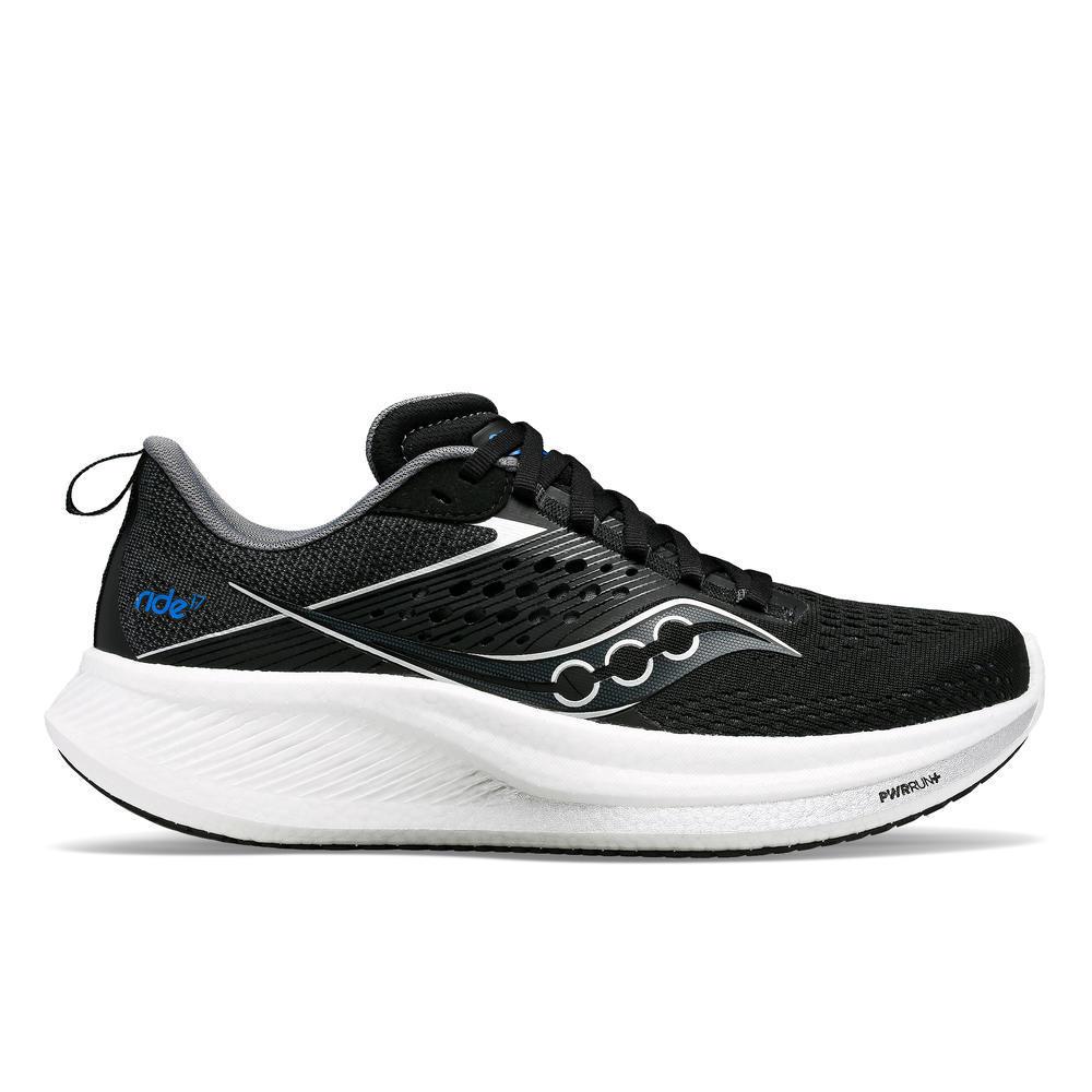 38367-BLACKWHITE-l Women's Saucony Ride 17 (Wide) - Image 1