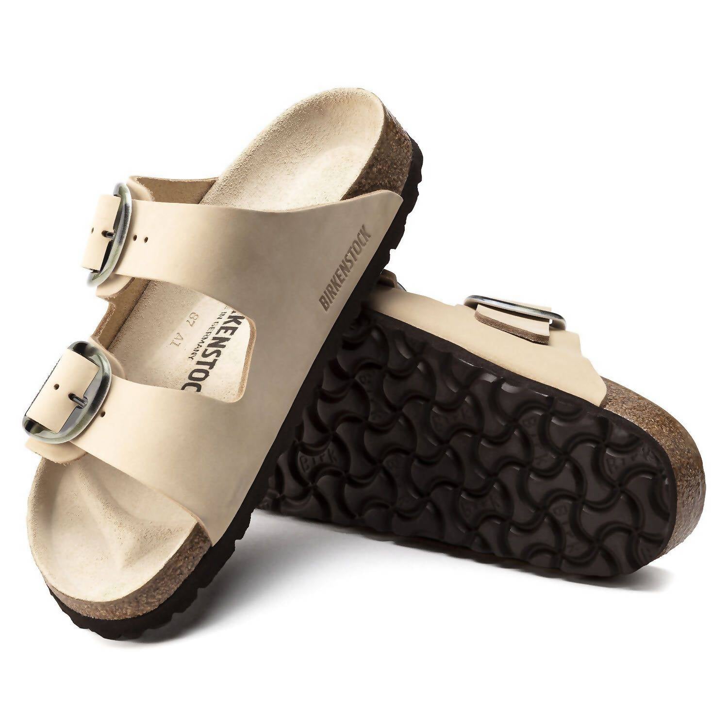 437d0eef-f8f2-4b44-958a-95deb5199dc9-upscale_15k-1500x1500-70 Birkenstock - Women's Arizona Almond Big Buckle - Image 1