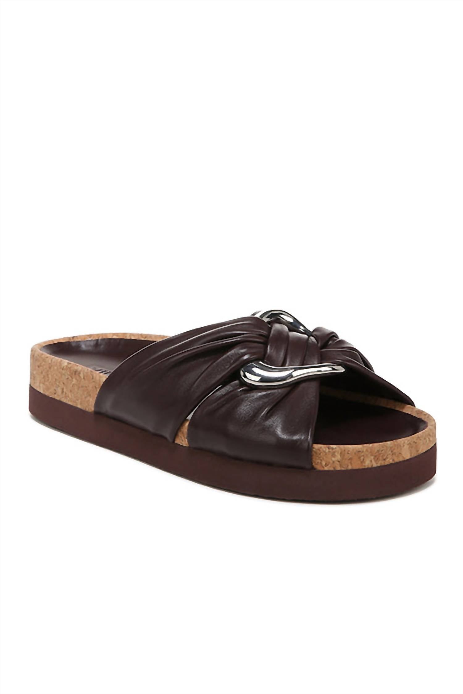 586040a2-ab37-4164-bfed-fe611ae20bf3-upscale_15k-1500x1500-70 Vince - Women's Glo Leather Slide Sandal - Image 1