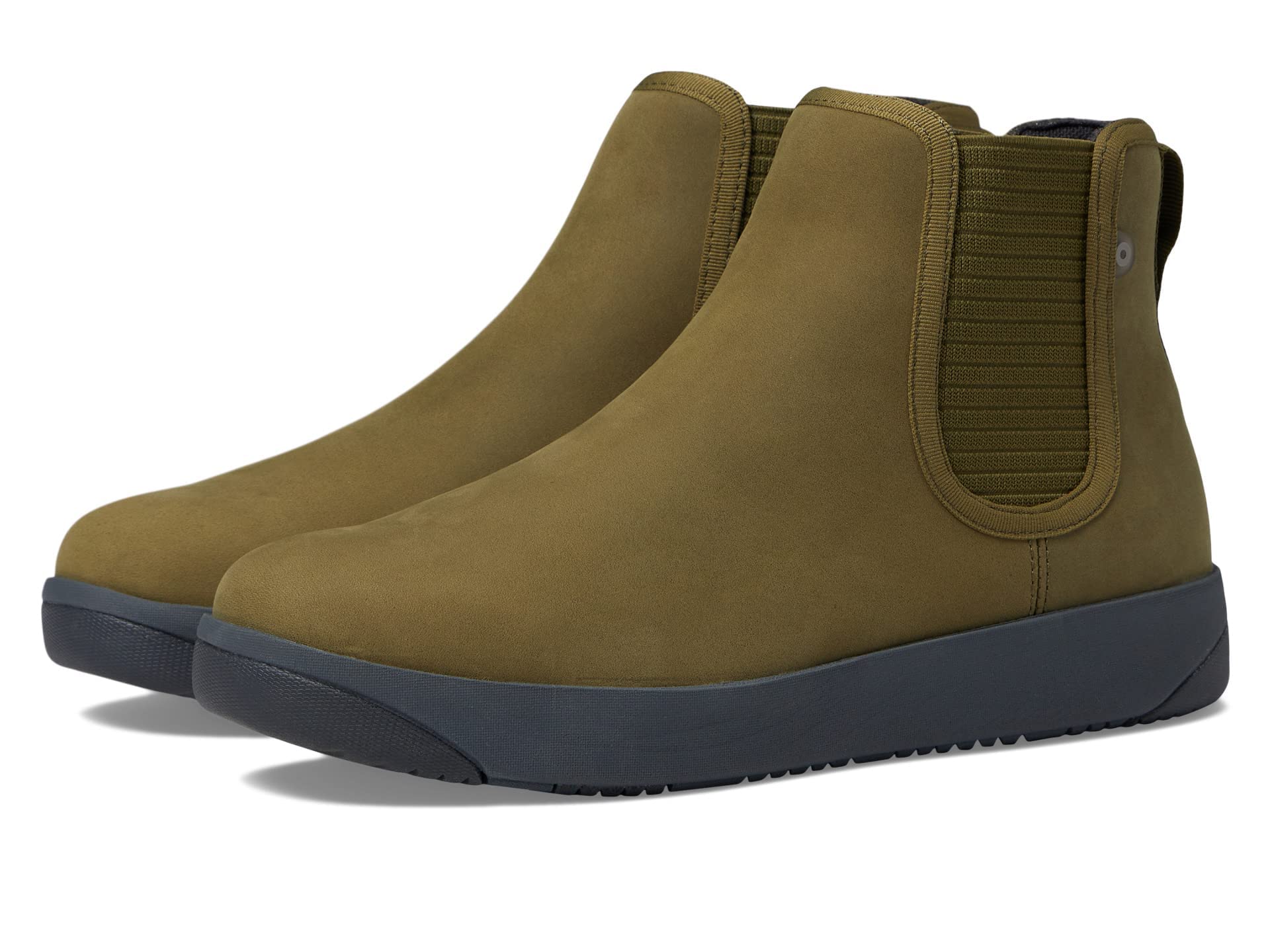 71j9gCJzrYL_80a4d5ca-17d9-4372-9d7d-4c2038b99420 BOGS Kicker Chelsea Leather Boots - Olive - Image 1