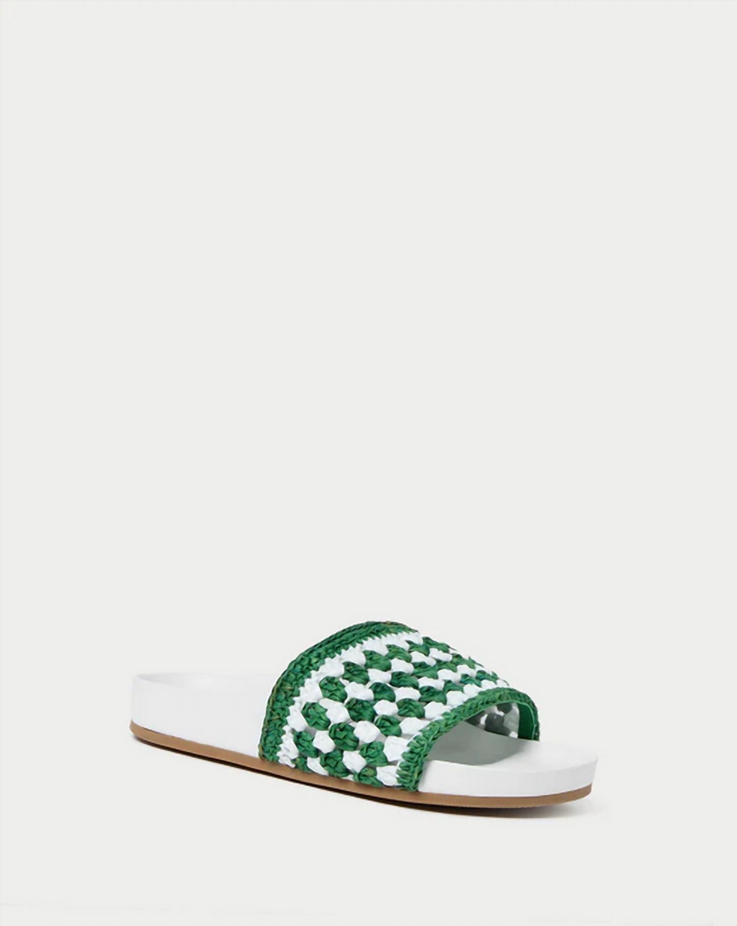 7662de96-216f-4e7b-b622-fe66d348588f-upscale_15k-1500x1500-1 Loeffler Randall - Women's Henri Crochet Raffia Sandal - Image 1