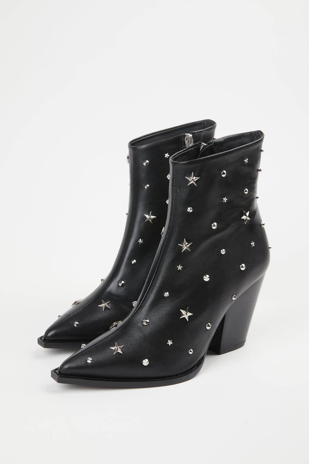 7f0946fc-045b-47e9-9974-e36c5601c6ba-upscale_15k-1500x1500-70 The Kooples - STAR STUDDED LEATHER BOOTS - Image 1