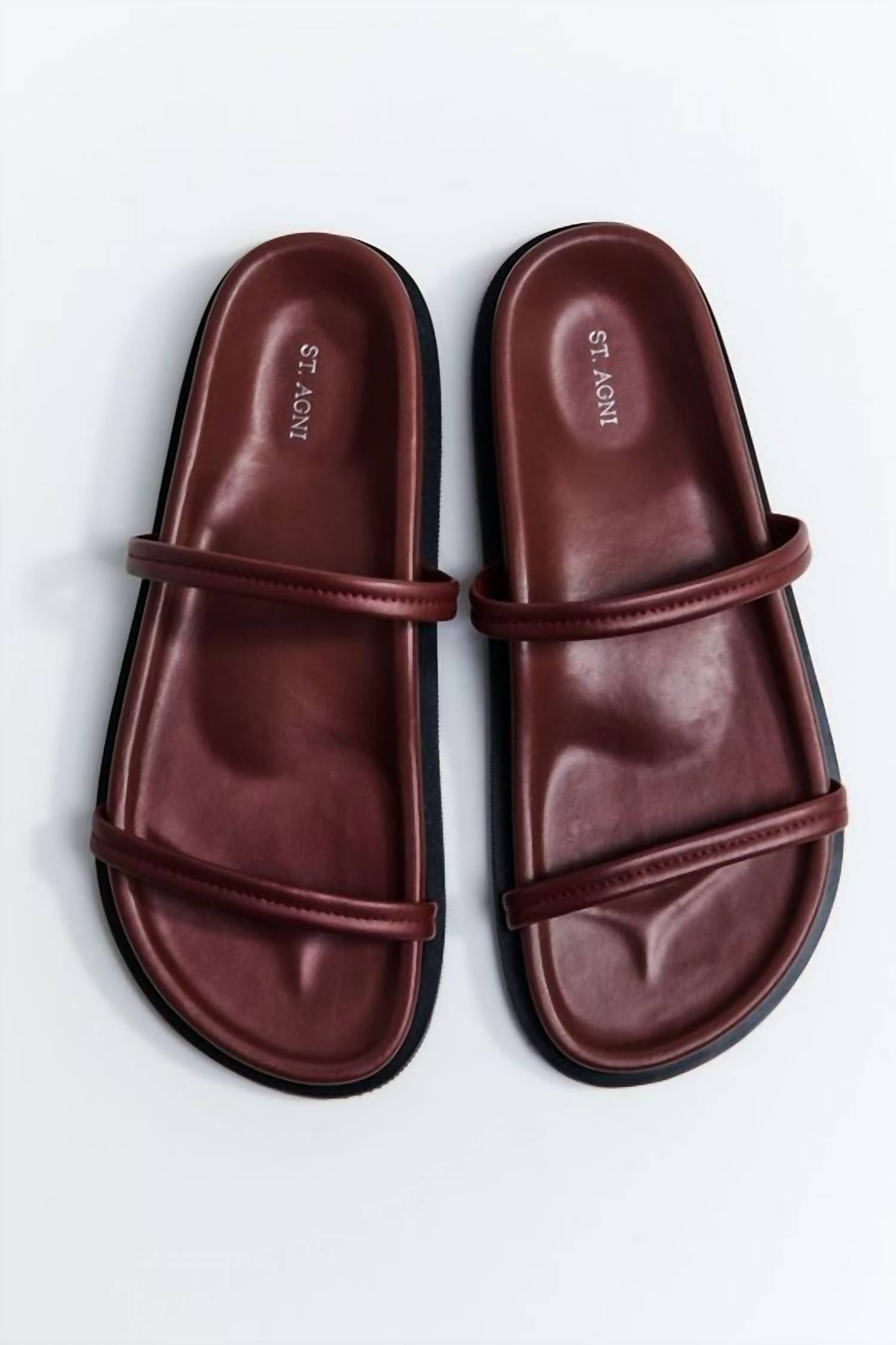 82d13131-0e71-48f8-ac10-bdee8e451e6e-upscale_15k-1500x1500-70 St. Agni - Women's Fine Double Strap Slide - Image 1