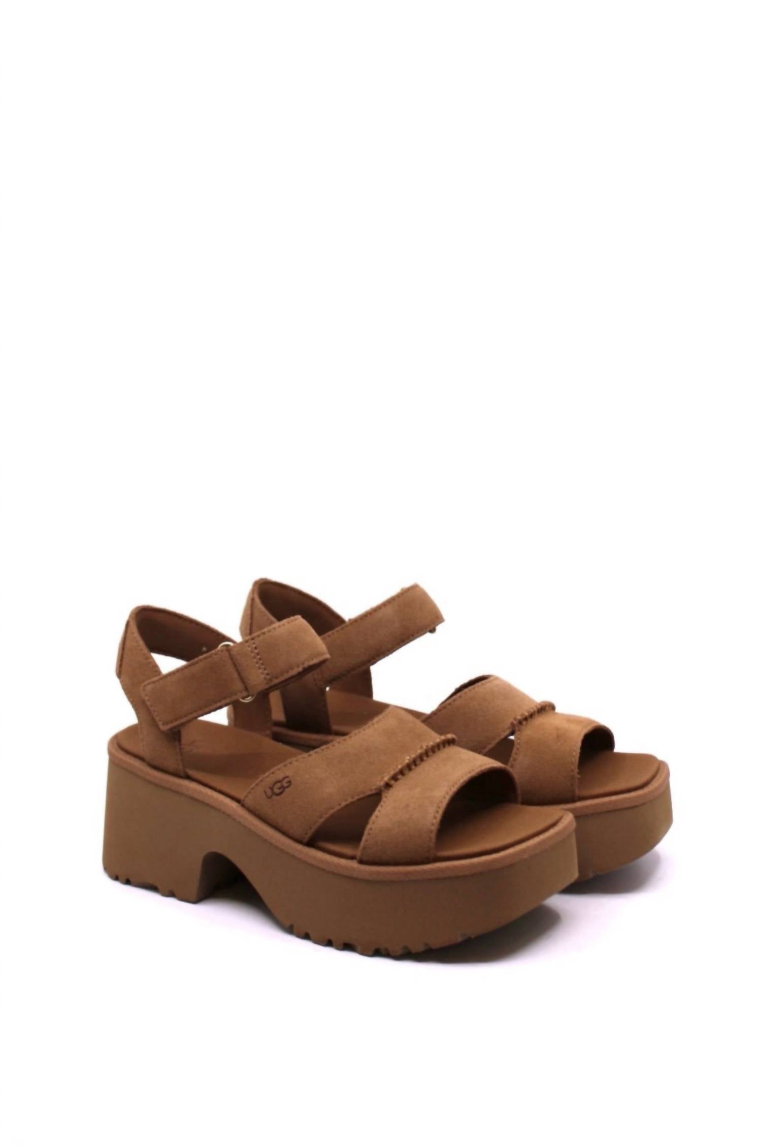 909becbb-68bc-4e41-8d37-afc796befac4-upscale_15k-1500x1500-70 Ugg - Women's New Heights Ankle Strap Sandal - Image 1