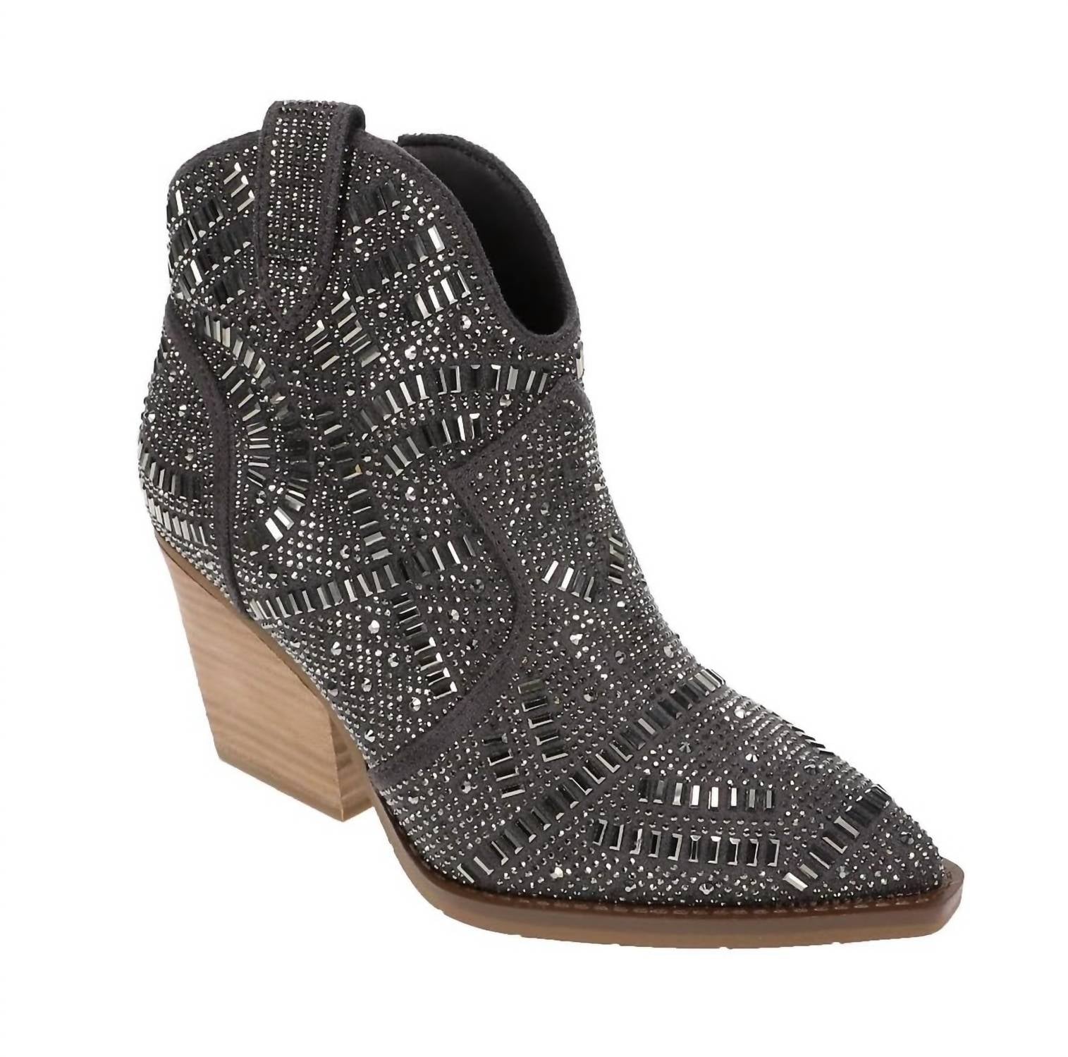 92196100-5510-4cfa-a812-2c38b1e12de6-upscale_15k-1500x1500-70 Very G - Women's One Day Zip Side Bling Short Boot - Image 1