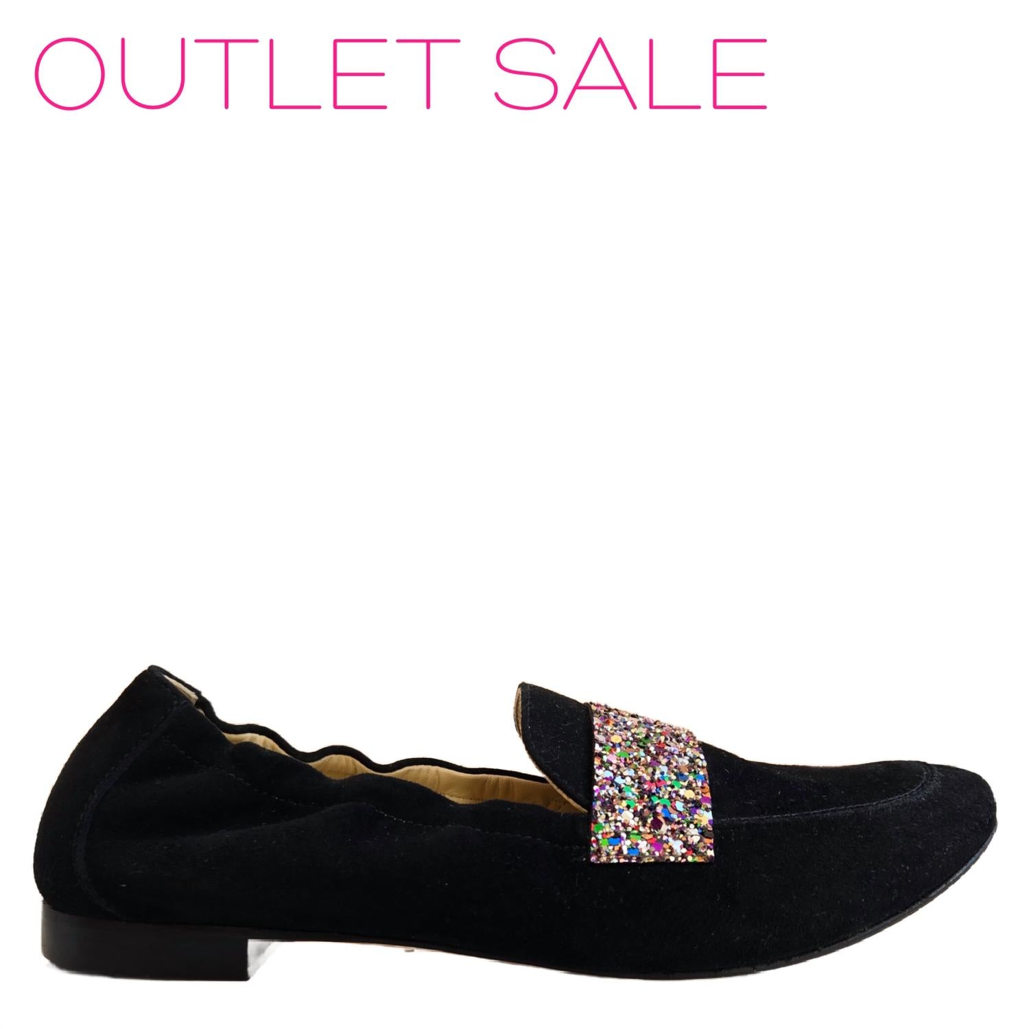 94ac271a-177e-429a-8d99-bc17d8facc70-upscale_15k-1500x1500-1 Lalisa - Women's Glitter Suede Loafer - Image 1