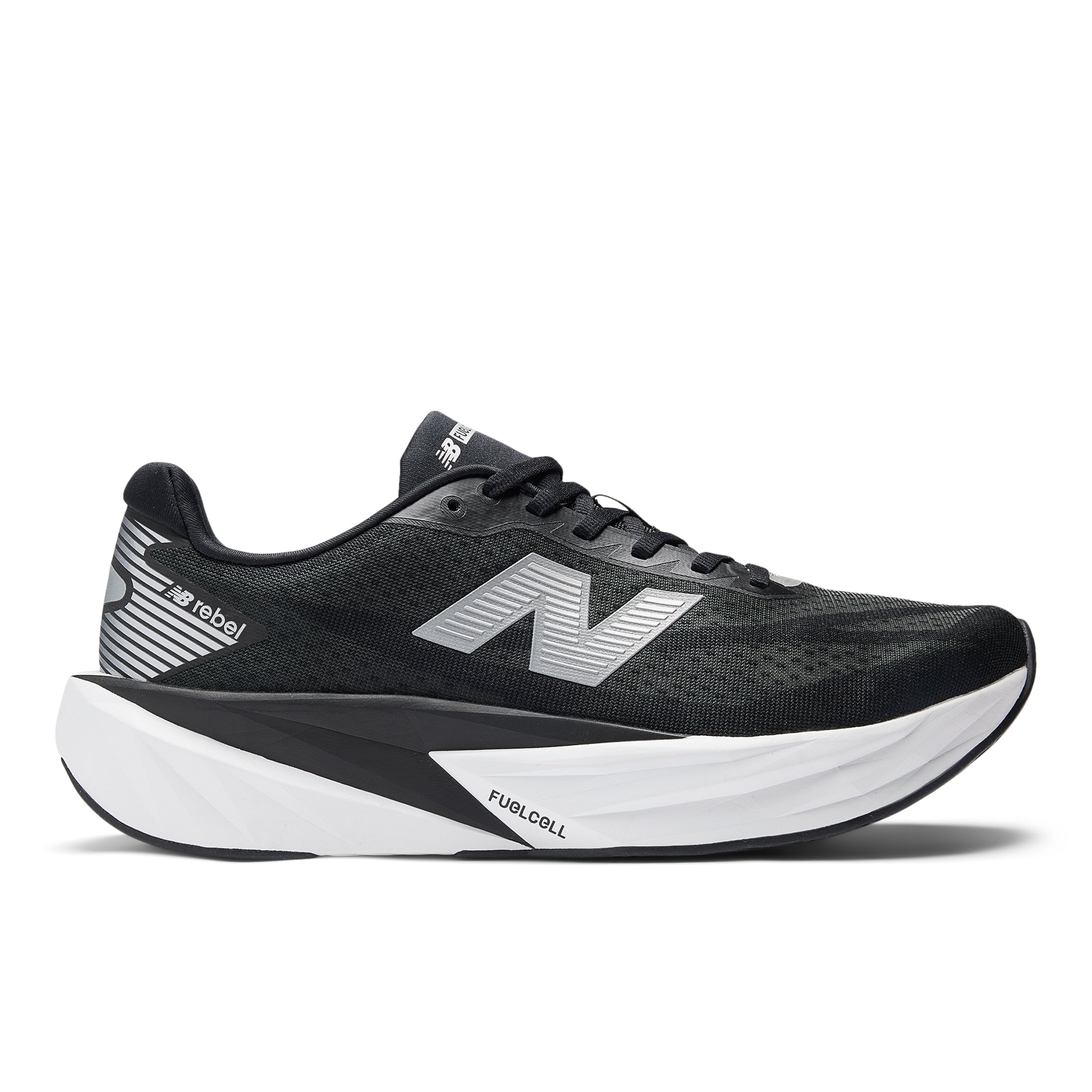 MFCXLO5_2 Men's FuelCell Rebel v5 (LO - Black/Silver Metallic/White) - Image 1