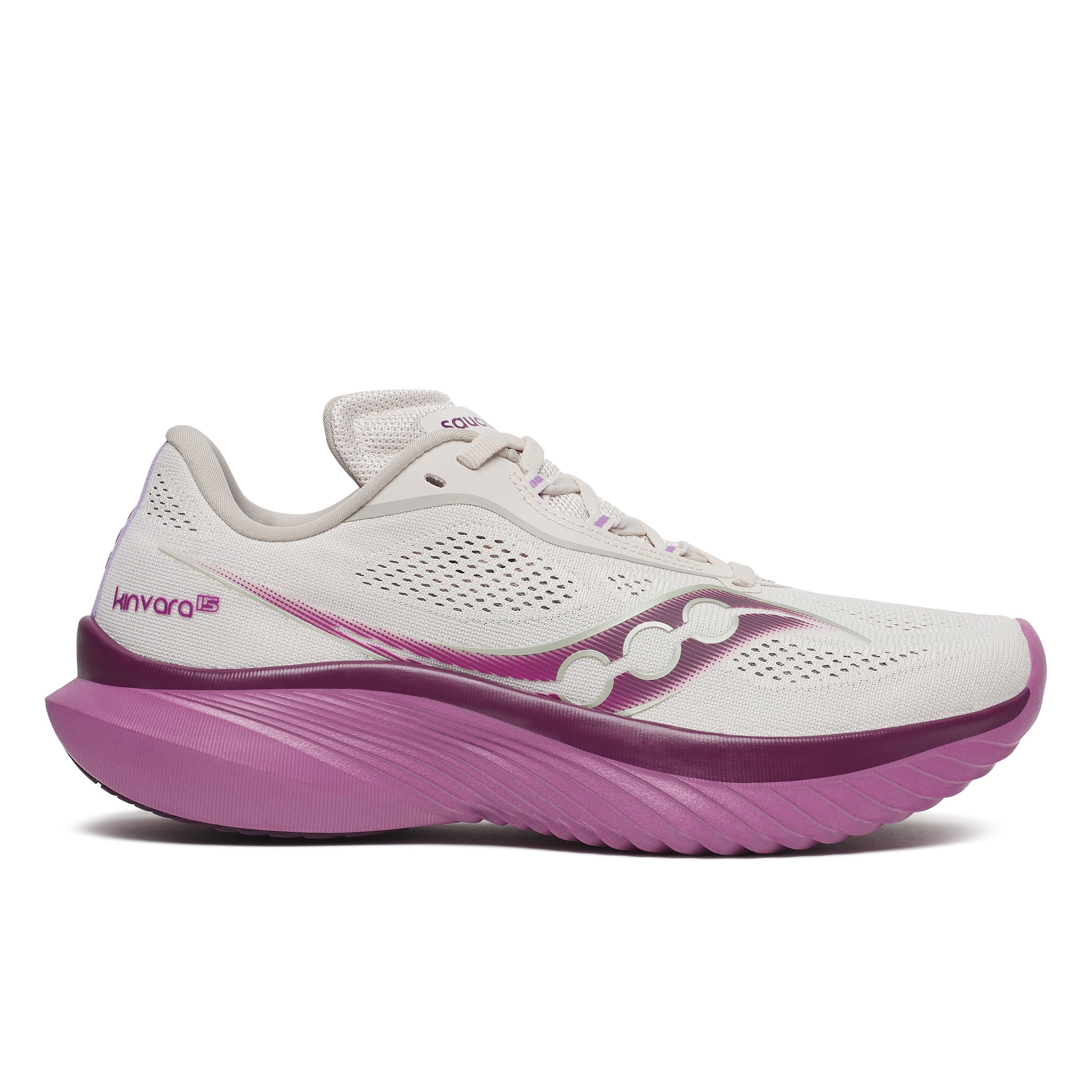 S10967-240_1 Women's Kinvara 15 (240 - Moon/Viola) - Image 1
