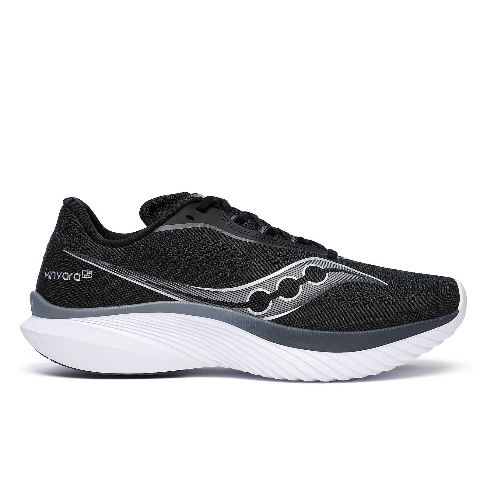 S20967-200_1 Men's Kinvara 15 (200 - Black/White) - Image 1