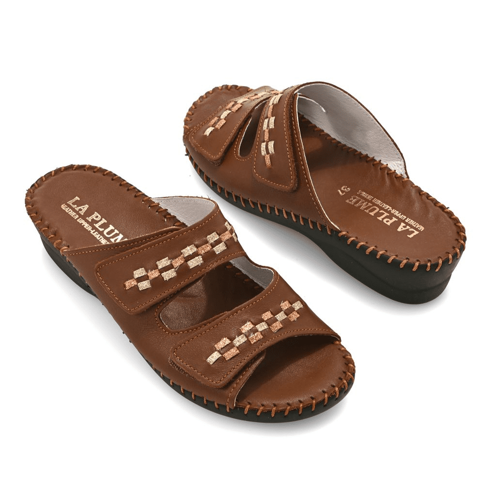 S475330-00007-13403 La Plume Martina Italian Made Leather Sandals - Image 1
